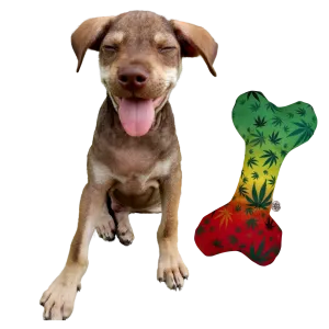 PAW:20 - Stoned to da Bone 420 Dog Toy 🐶  Marijuana, Weed Themed