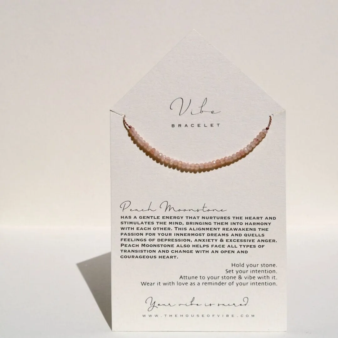 PEACH MOONSTONE BRACELET