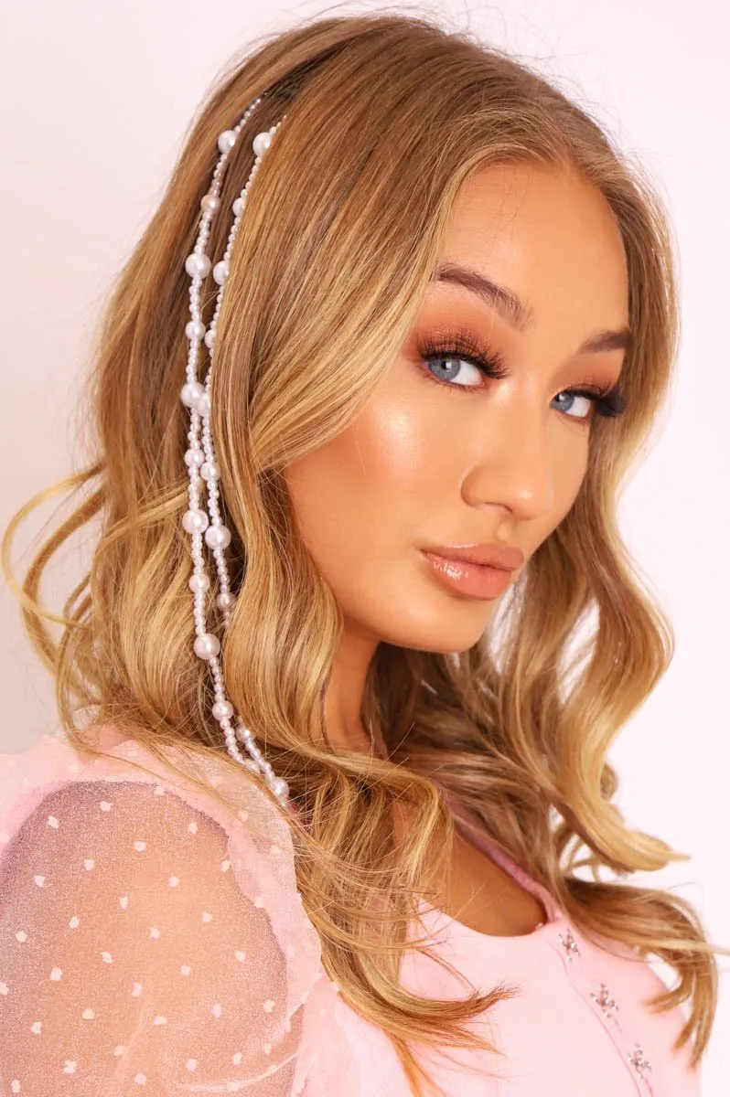 Pearl Beaded Hair Accessory - Pria