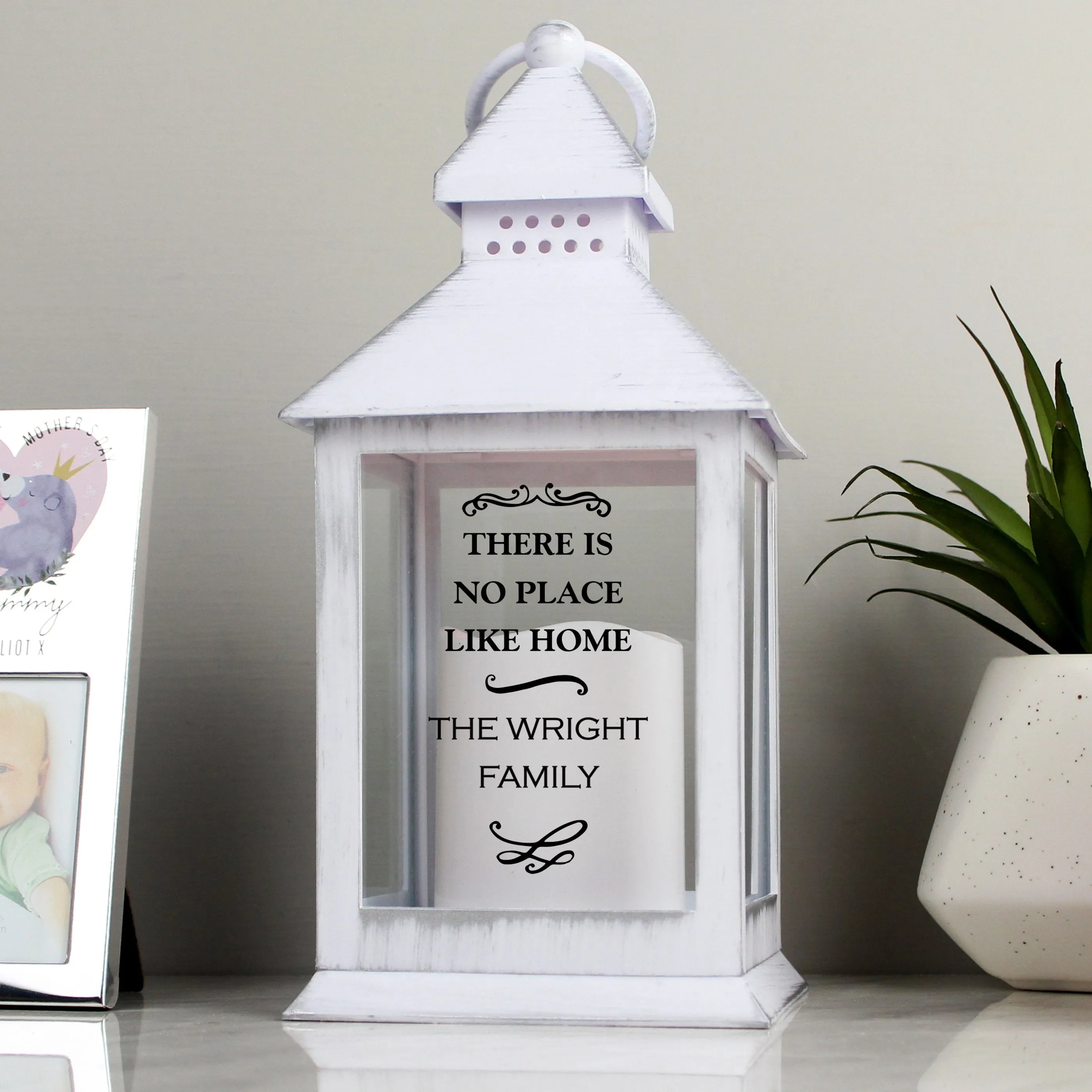 Personalised White Lantern