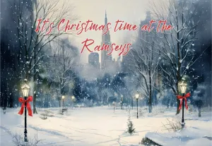 Personalized "Christmas in Central Park" Canvas – Custom Holiday Decor