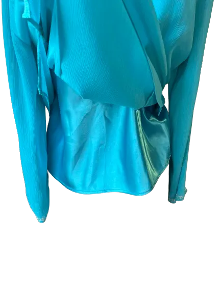 Peter Nygard Blue Petites Camisole Blouse