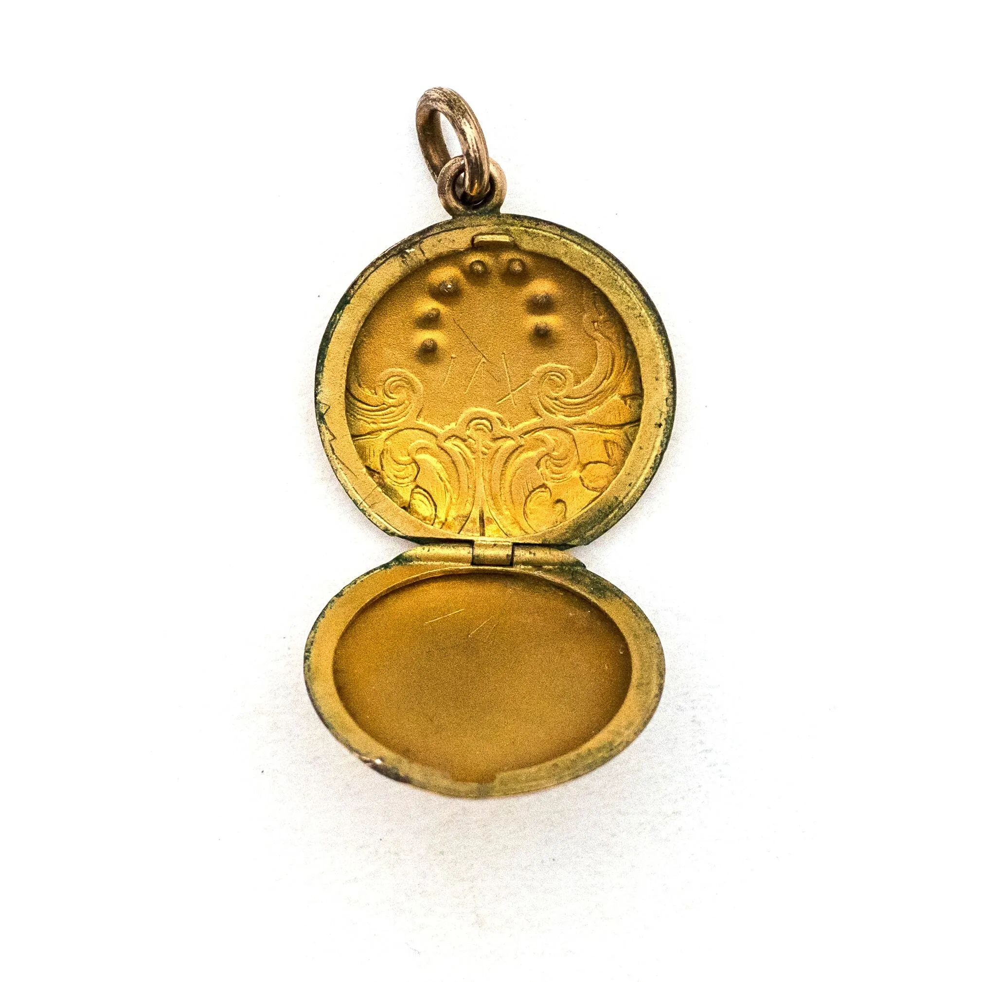 Petite Horseshoe Antique Locket