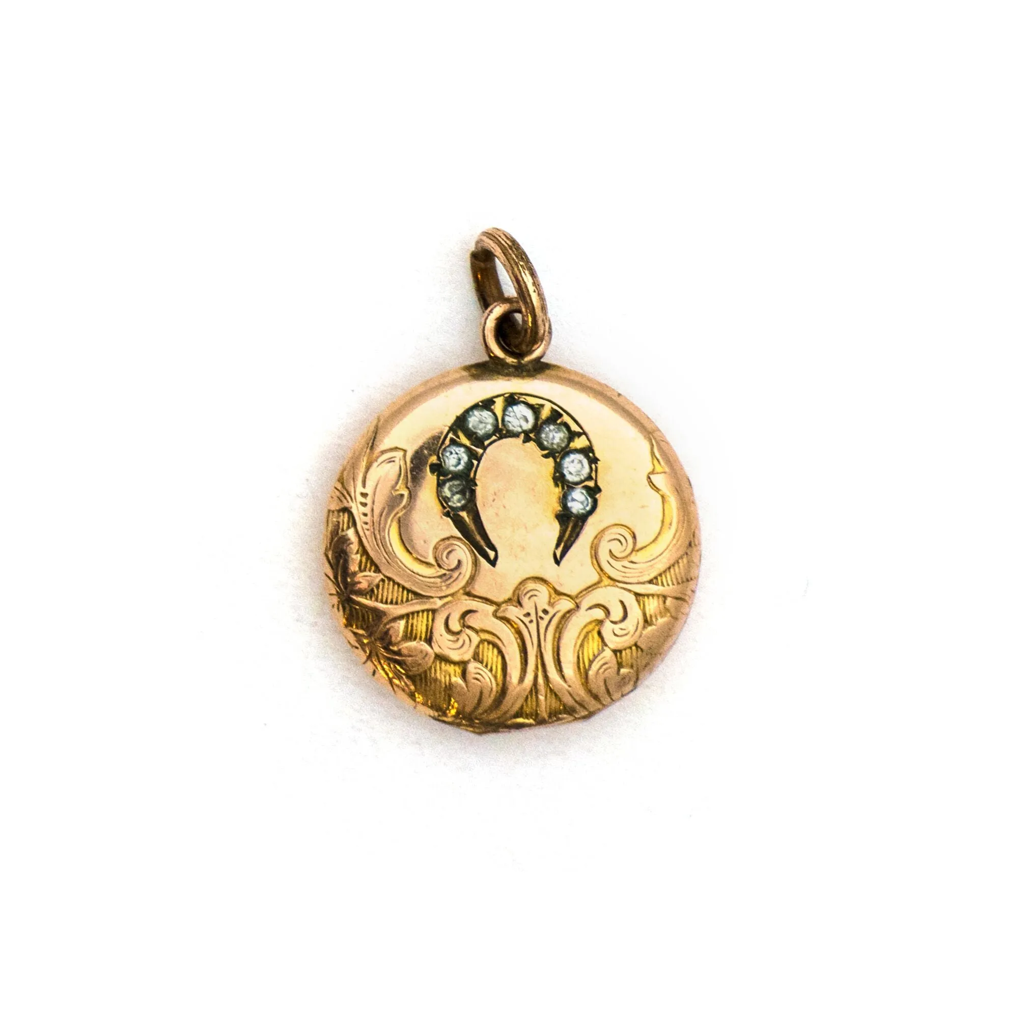 Petite Horseshoe Antique Locket