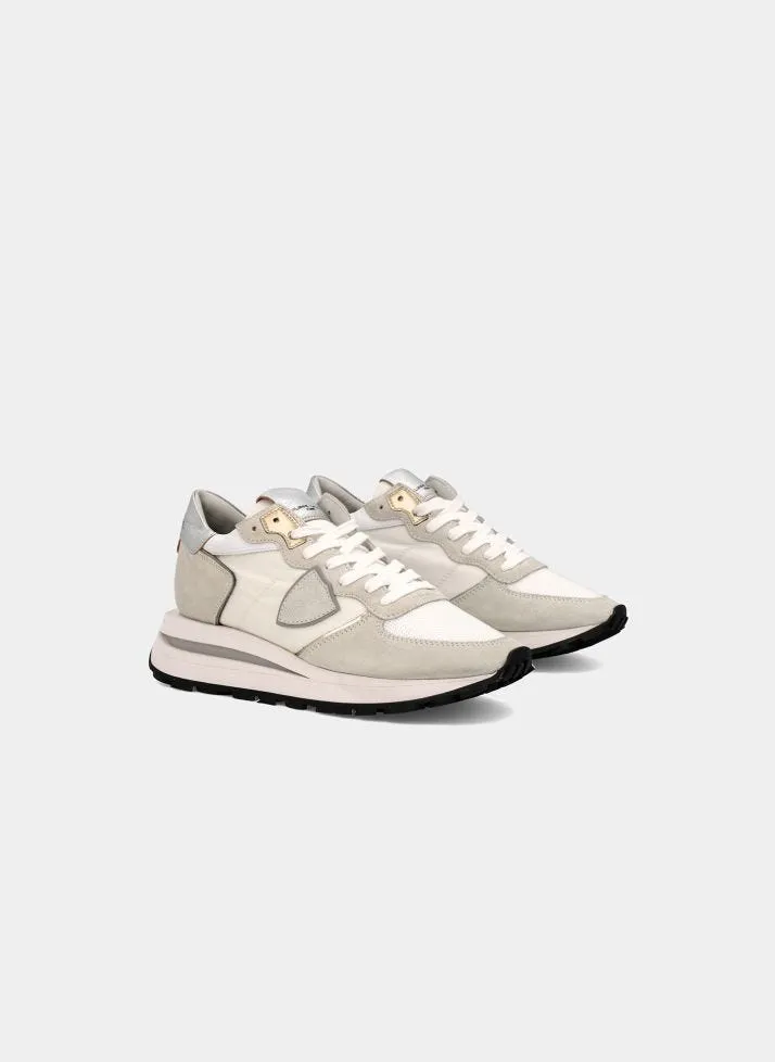 Philippe Model | Tropez Haute Low - White and Silver