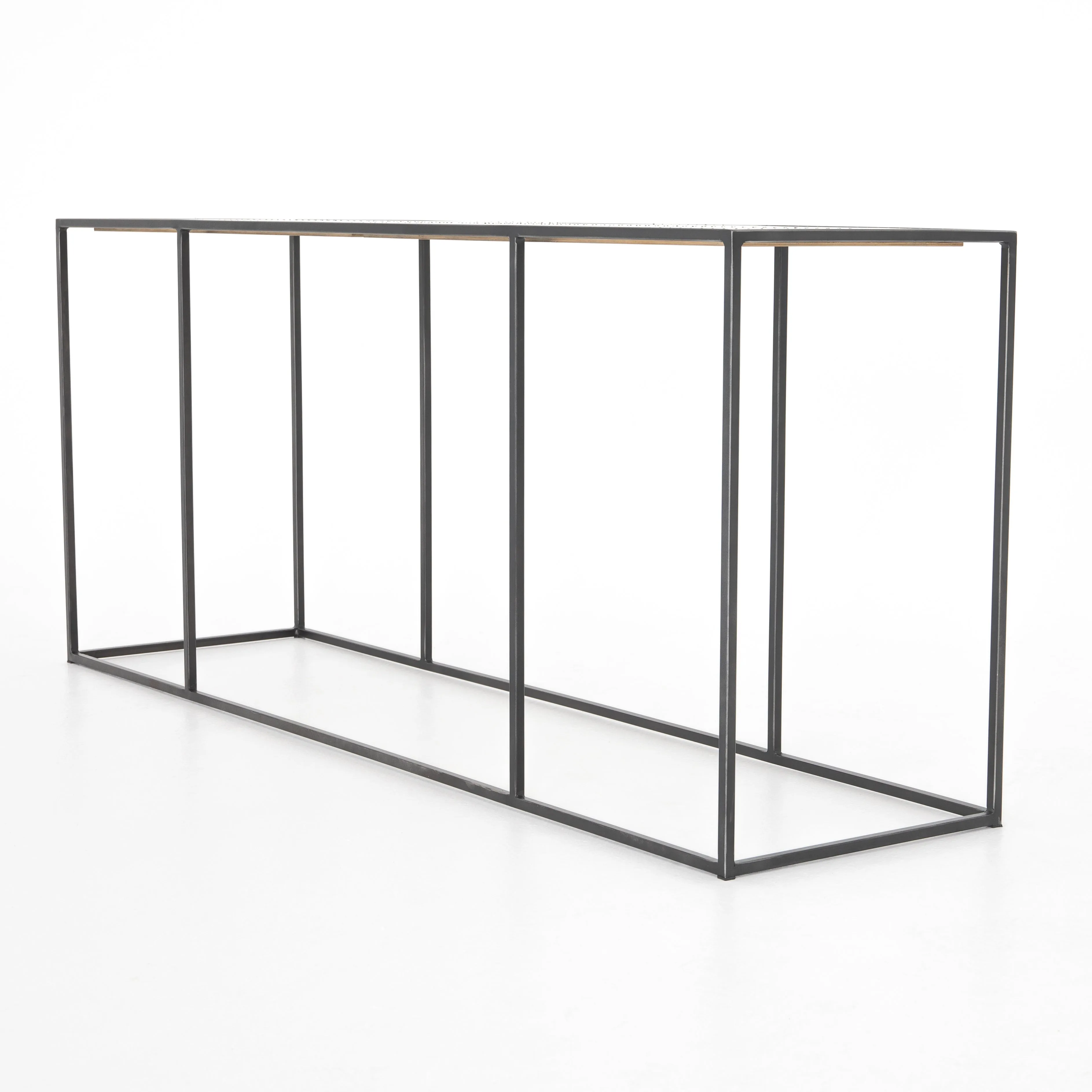 Phillip Console Table-Antique Brass Clad