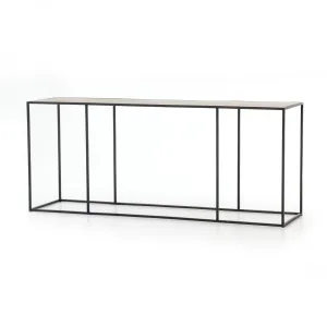 Phillip Console Table-Antique Brass Clad