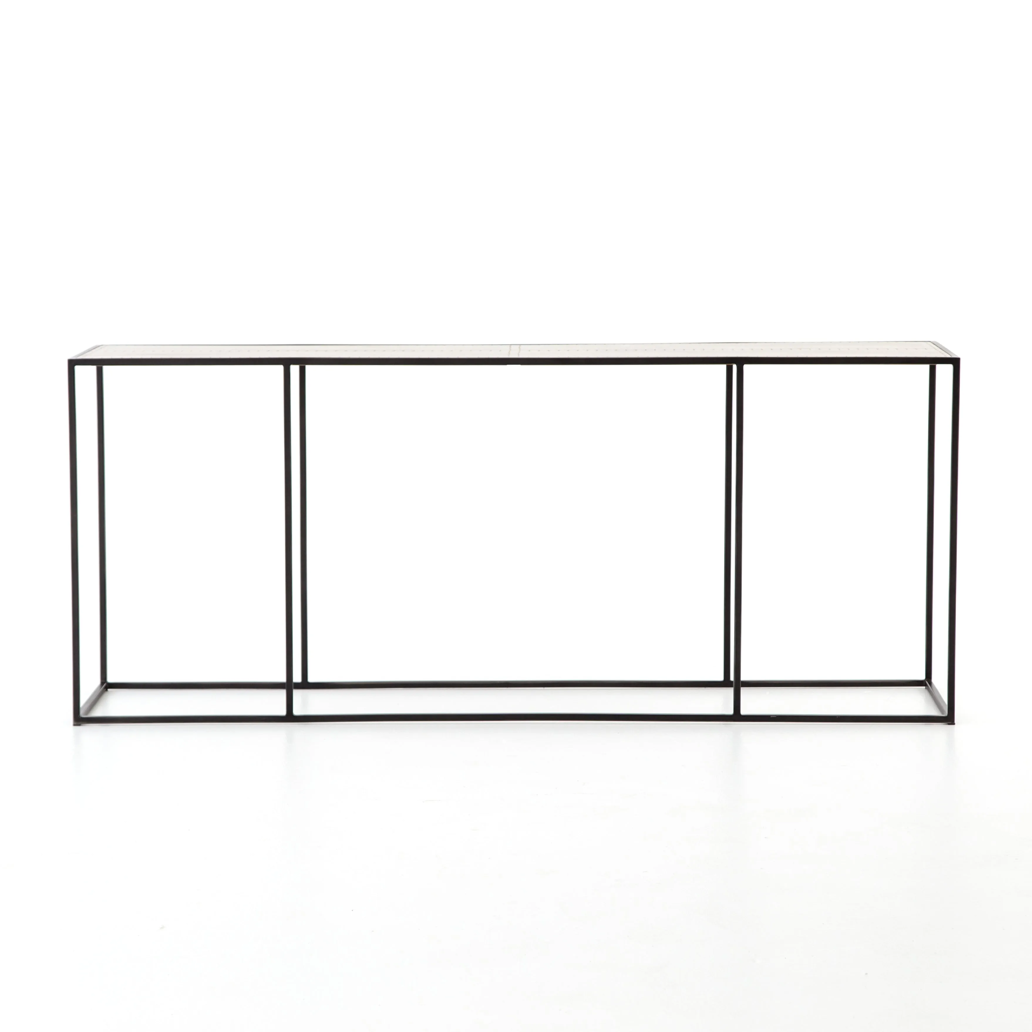 Phillip Console Table-Antique Brass Clad