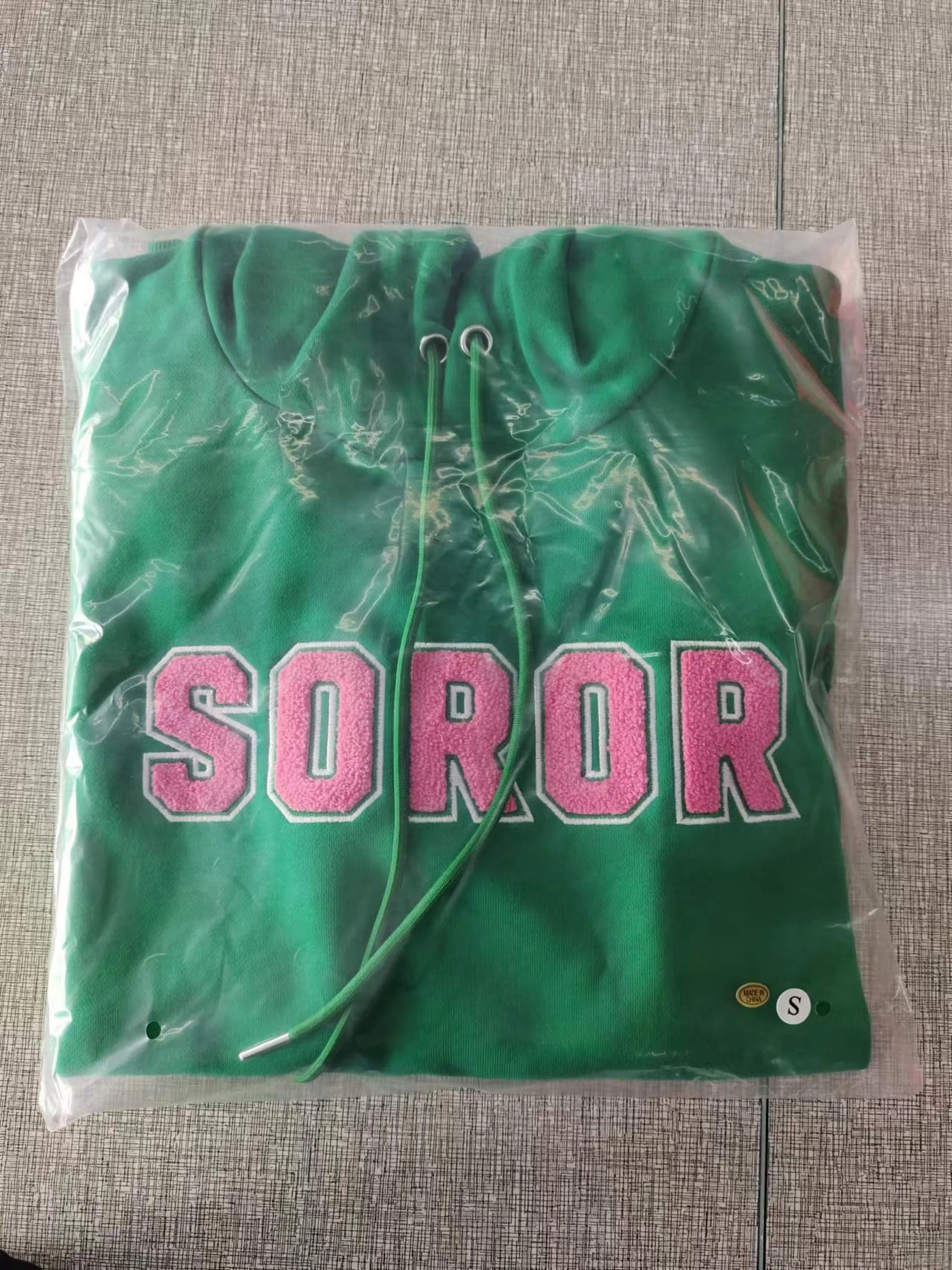 PINK AND GREEN SOROR HOODIE