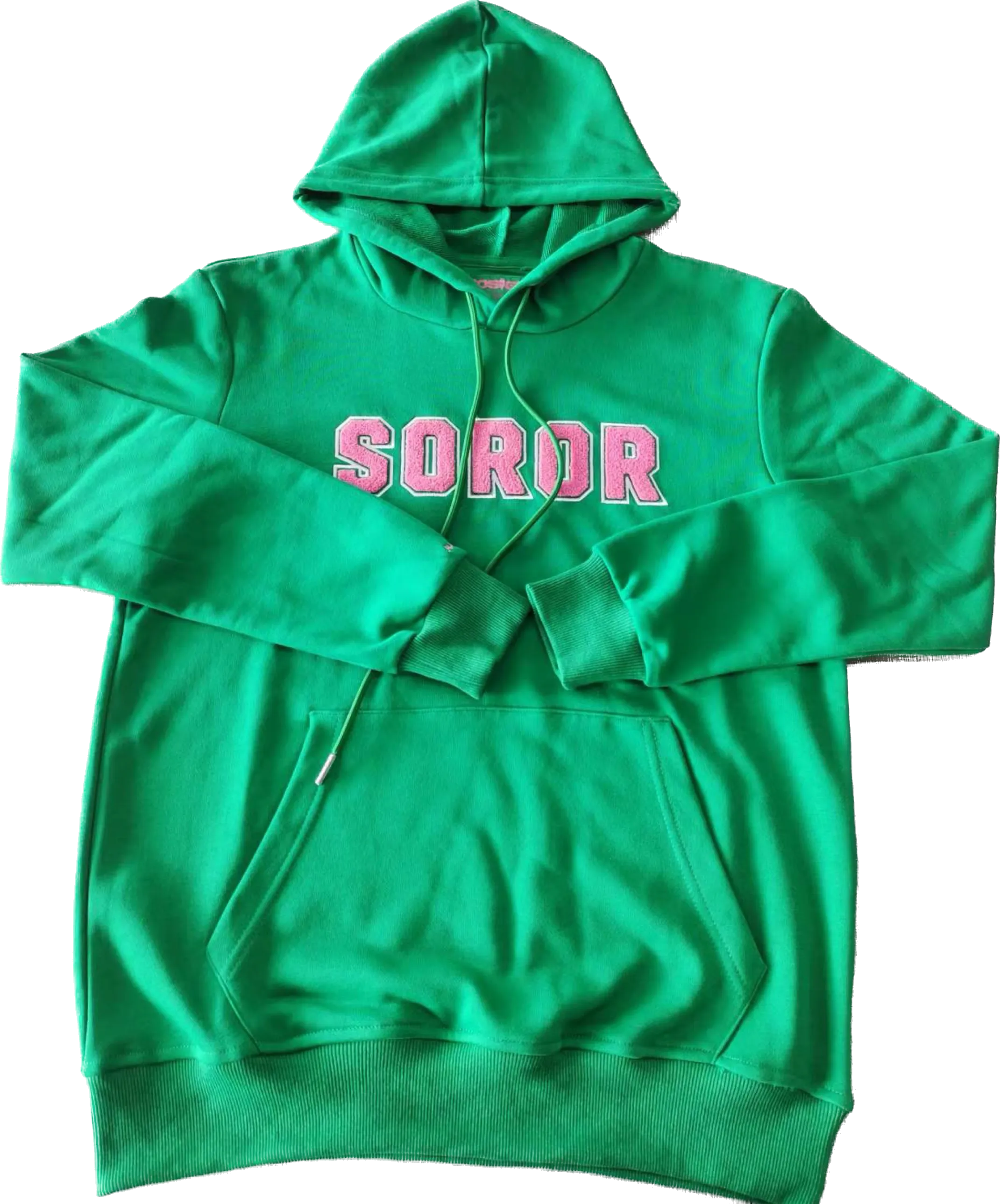 PINK AND GREEN SOROR HOODIE
