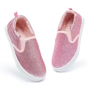 Pink Glitter Non-Slip Slip-On Espadrilles