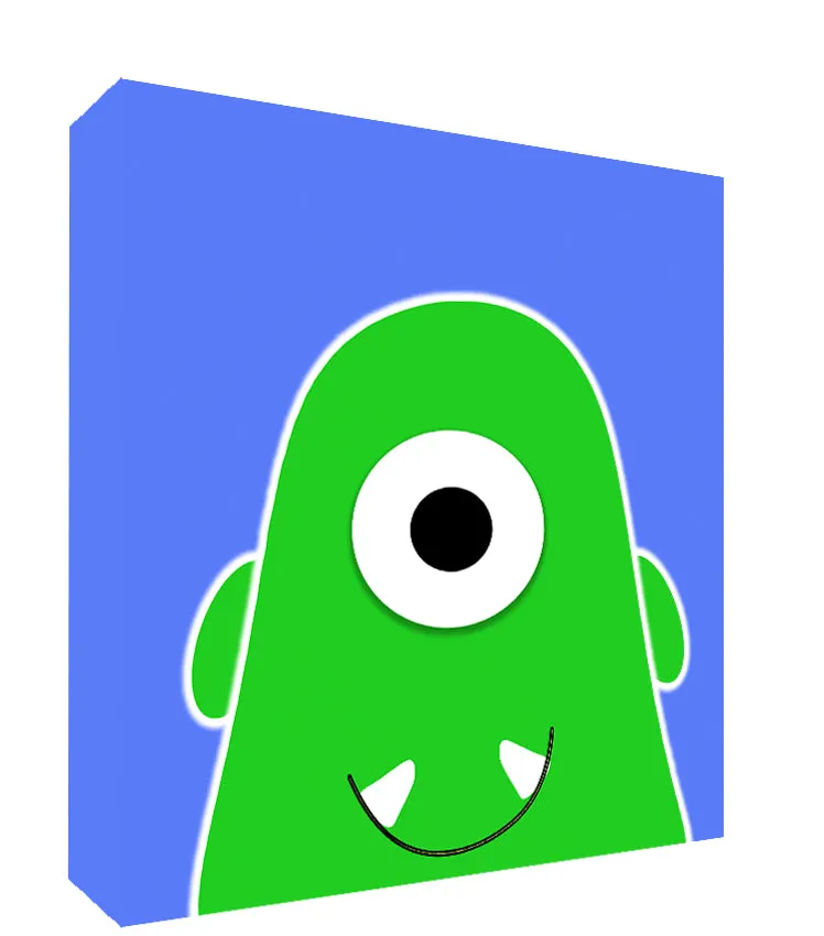 PLAYROOM WALL ART | NURSERY PICTURES | CANVAS PRINTS - MONSTERS