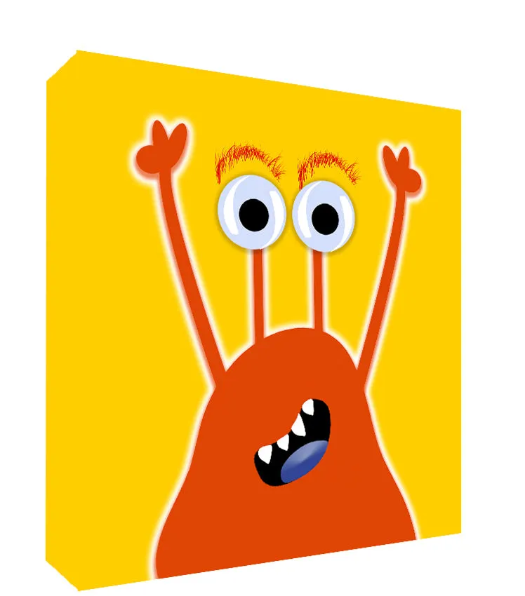 PLAYROOM WALL ART | NURSERY PICTURES | CANVAS PRINTS - MONSTERS