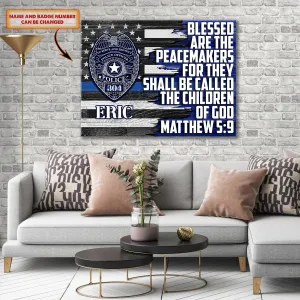 Police - Personalized Canvas - Nmd 03