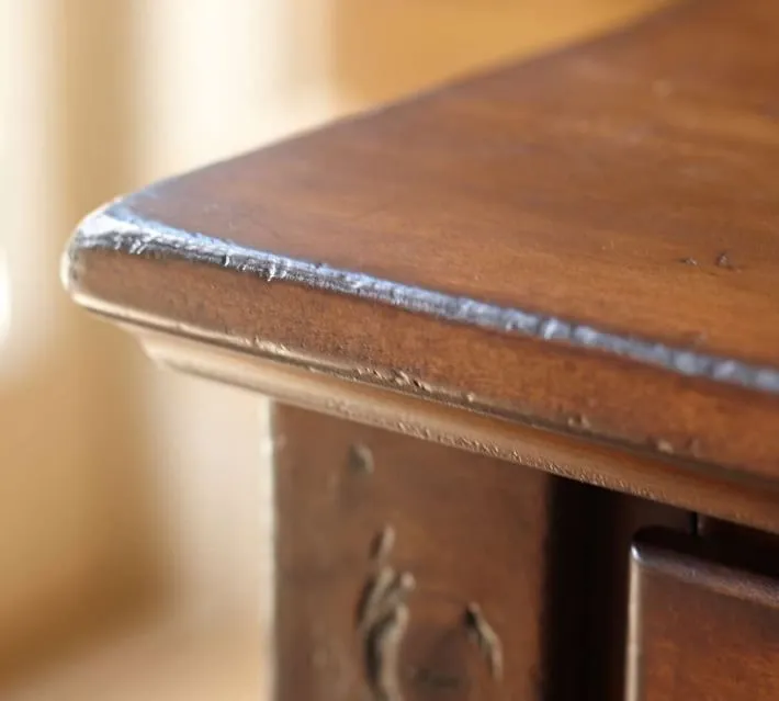 Printers Keyhole Desk with Drawers