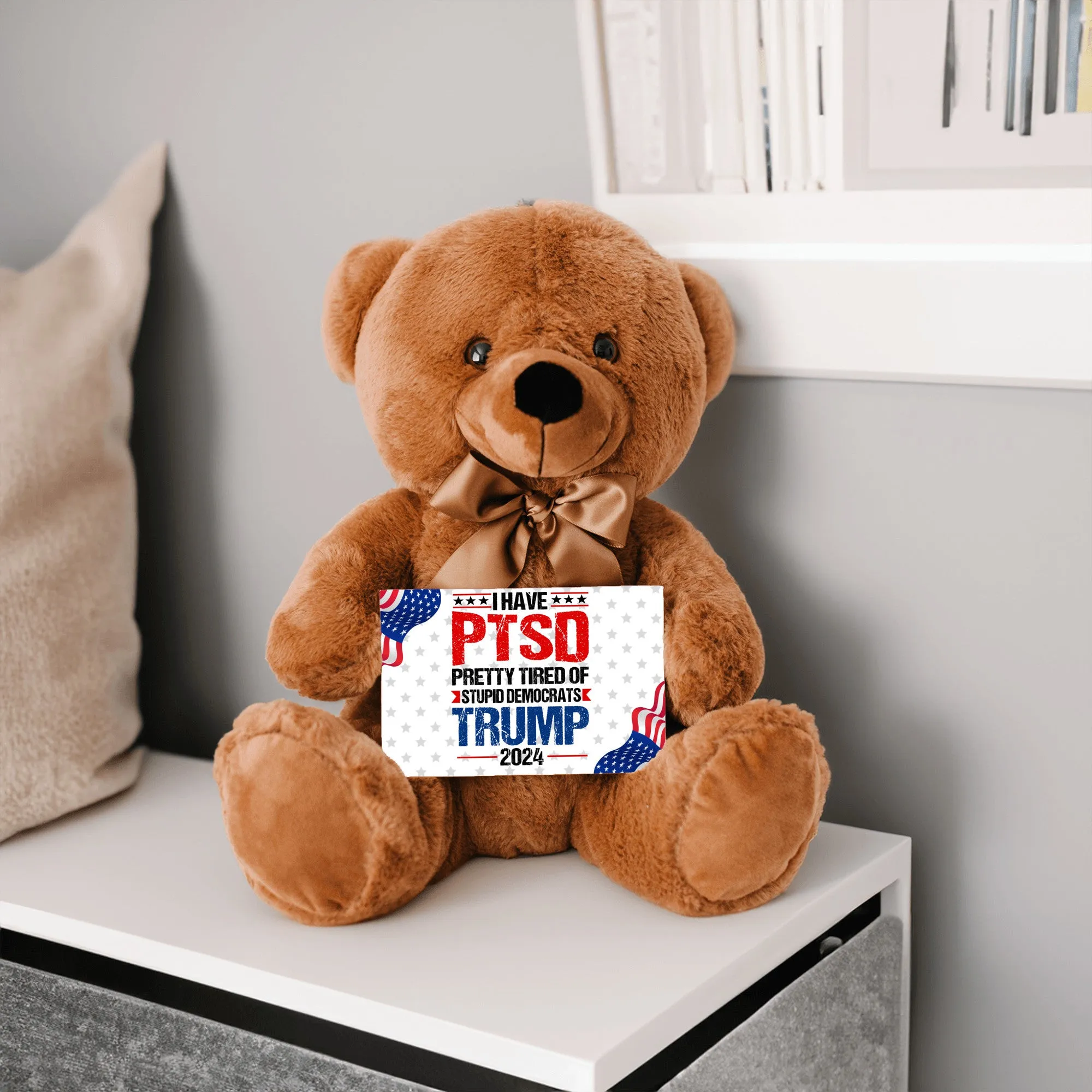 PTSD Teddy Bear with Message Card, PRICE INCLUDES FREE SHIPPING
