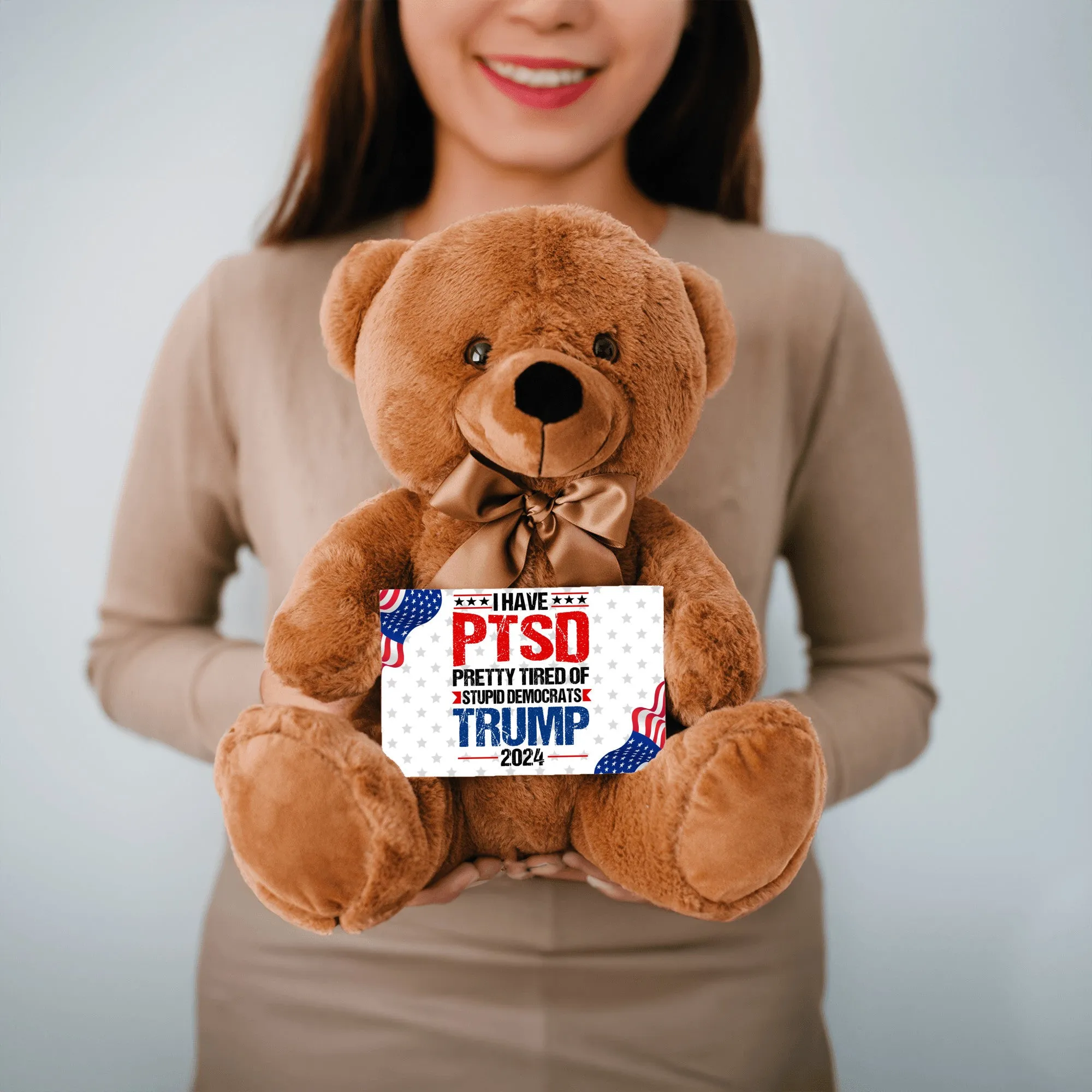 PTSD Teddy Bear with Message Card, PRICE INCLUDES FREE SHIPPING