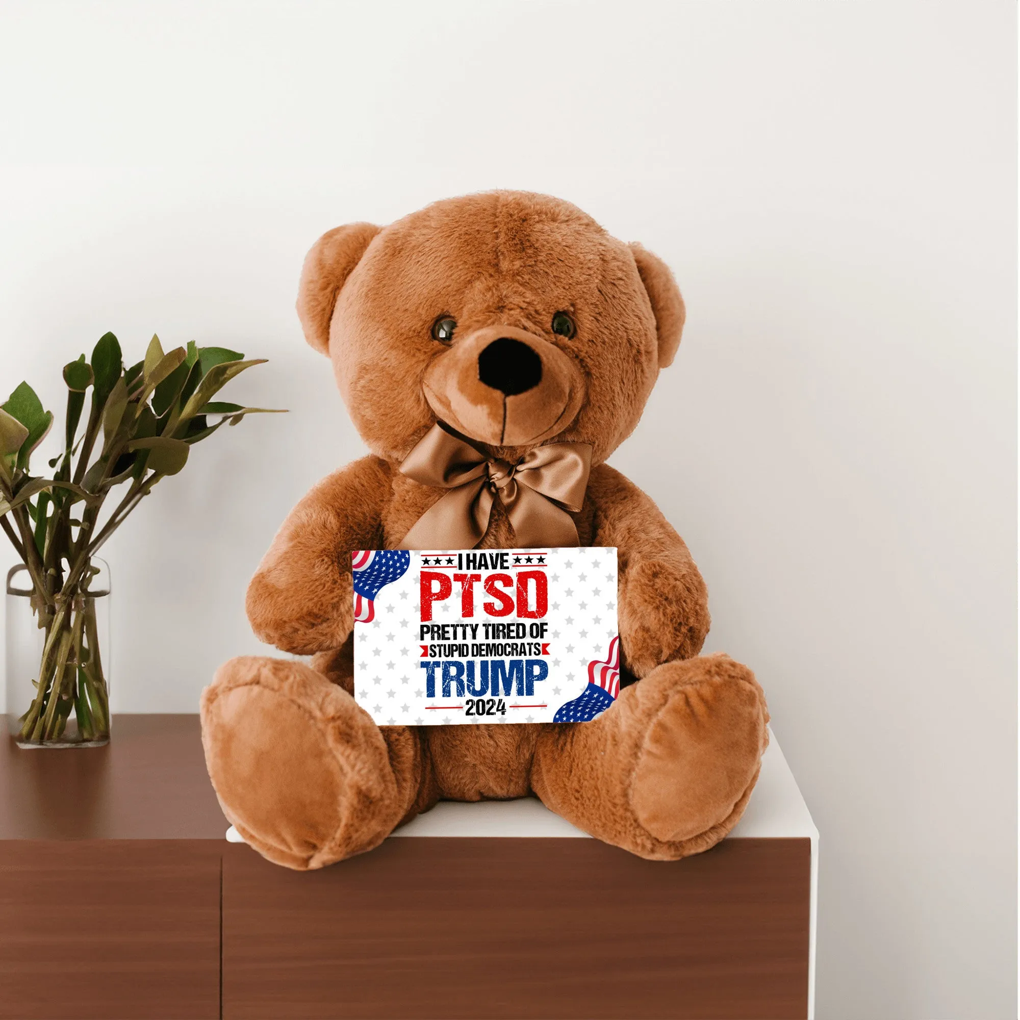 PTSD Teddy Bear with Message Card, PRICE INCLUDES FREE SHIPPING