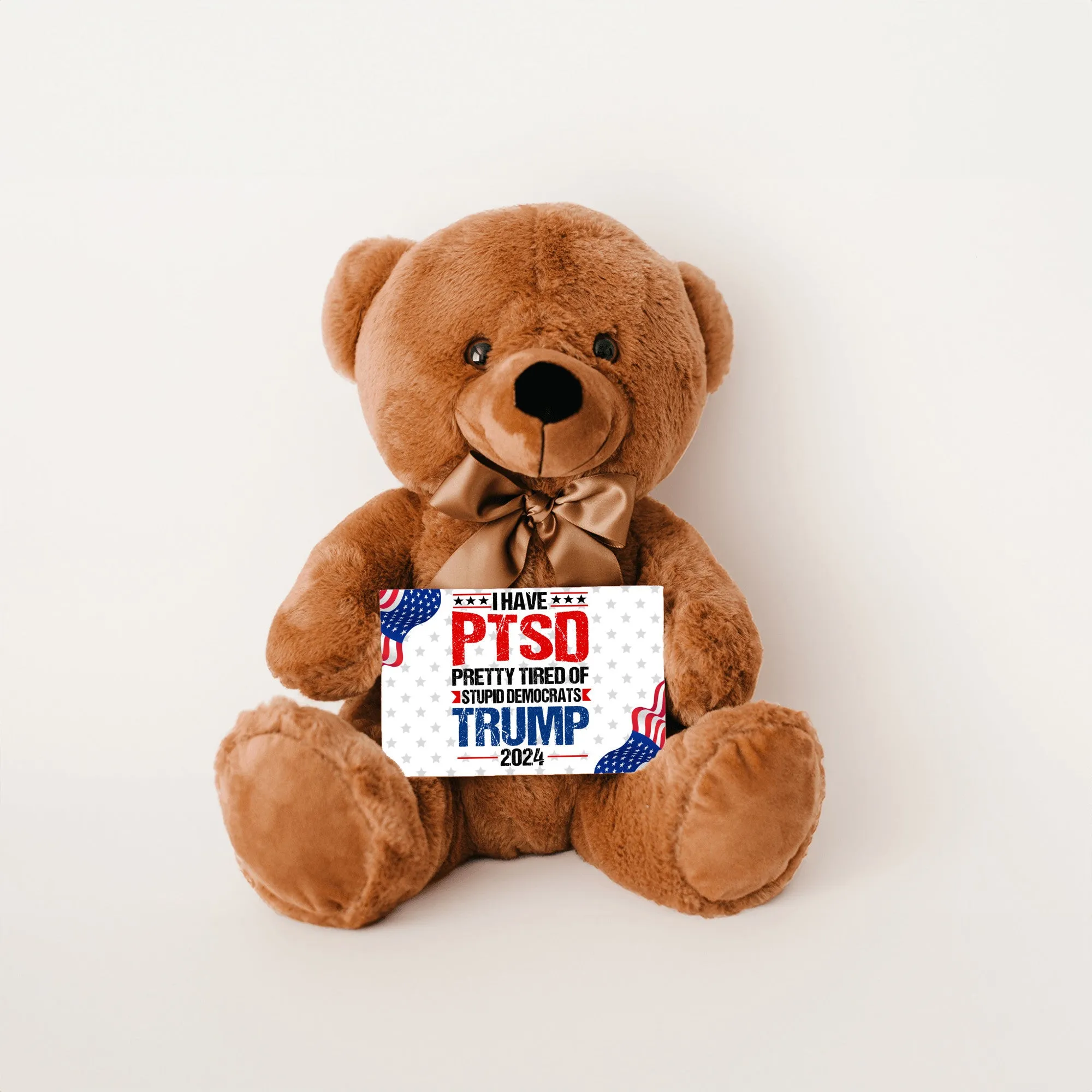 PTSD Teddy Bear with Message Card, PRICE INCLUDES FREE SHIPPING