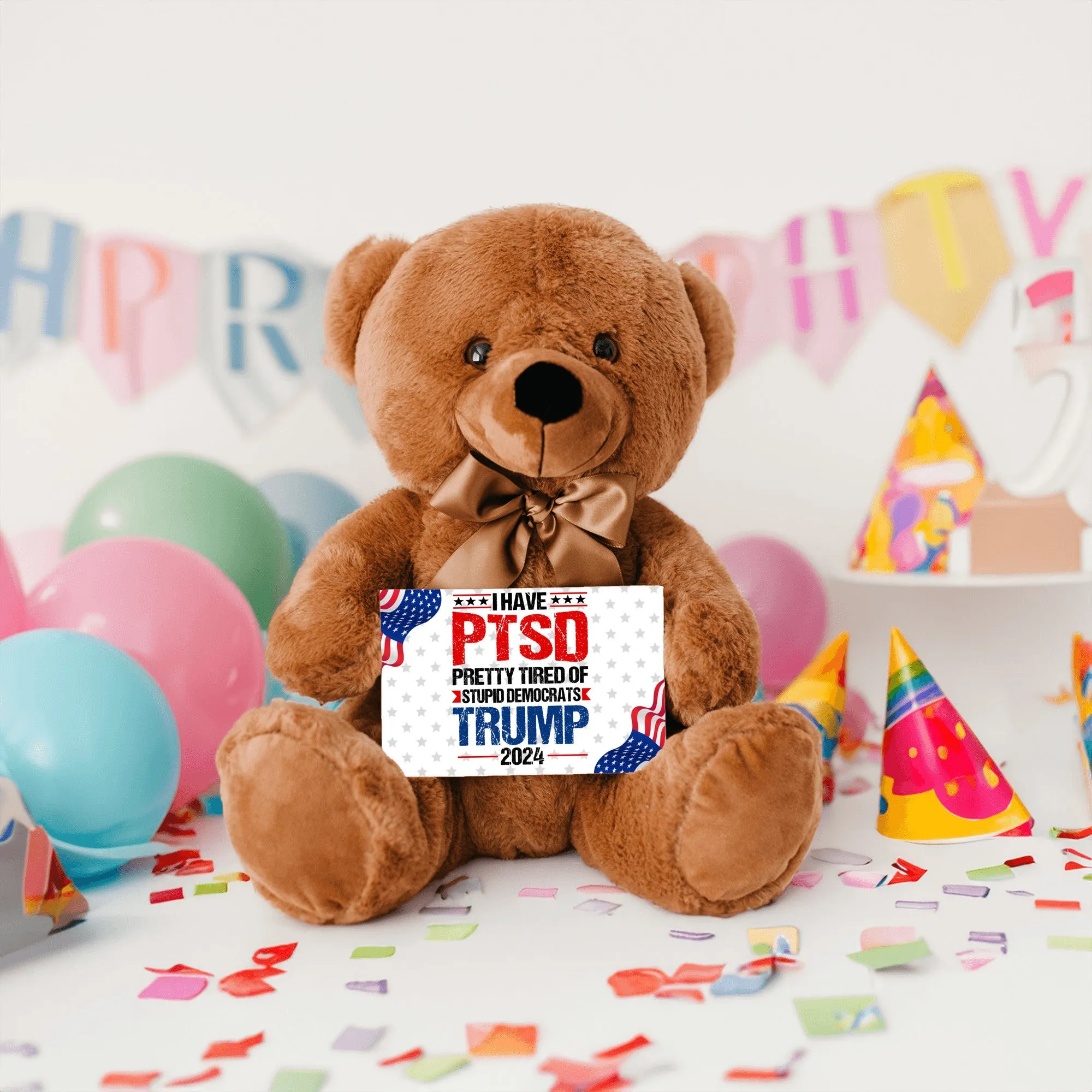 PTSD Teddy Bear with Message Card, PRICE INCLUDES FREE SHIPPING