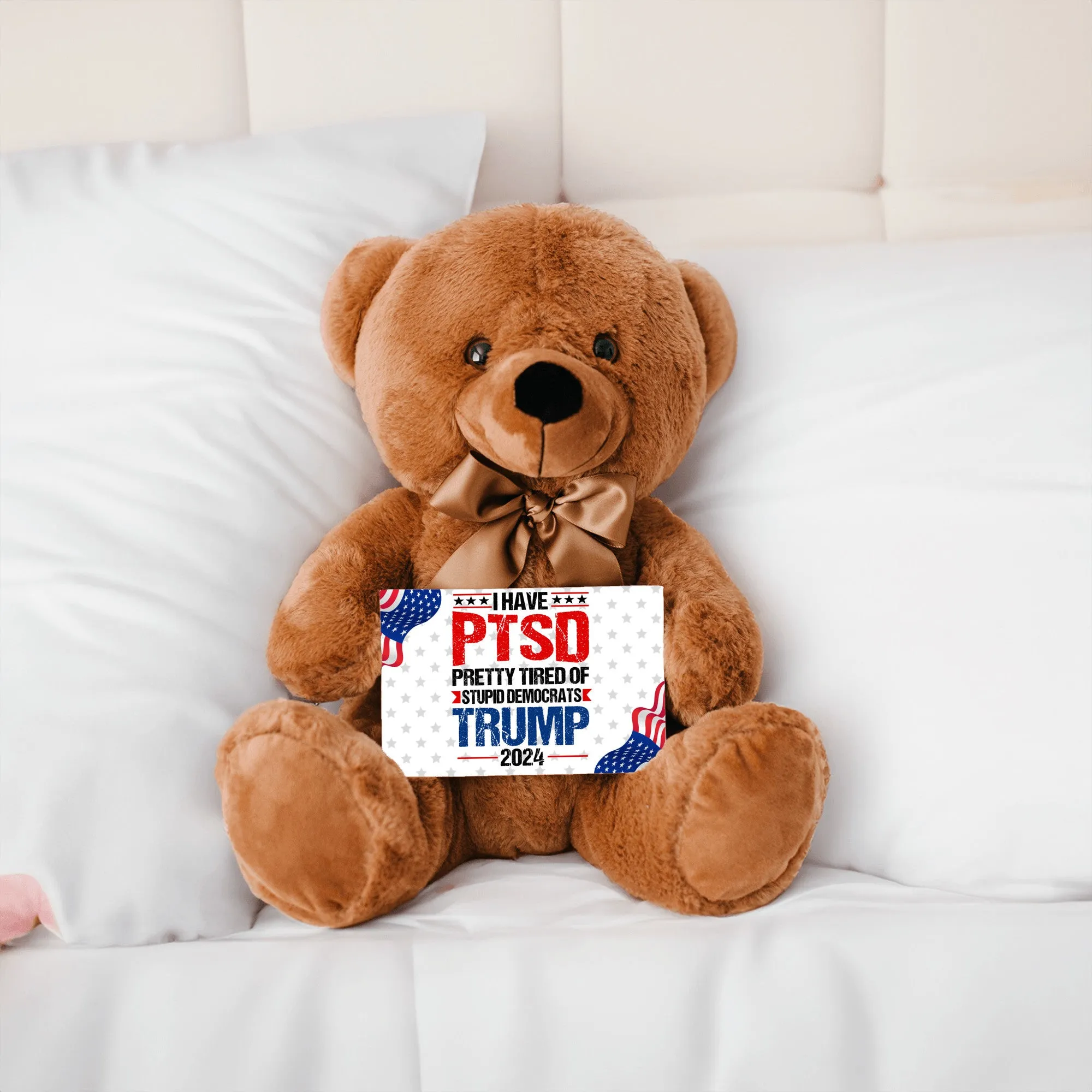 PTSD Teddy Bear with Message Card, PRICE INCLUDES FREE SHIPPING