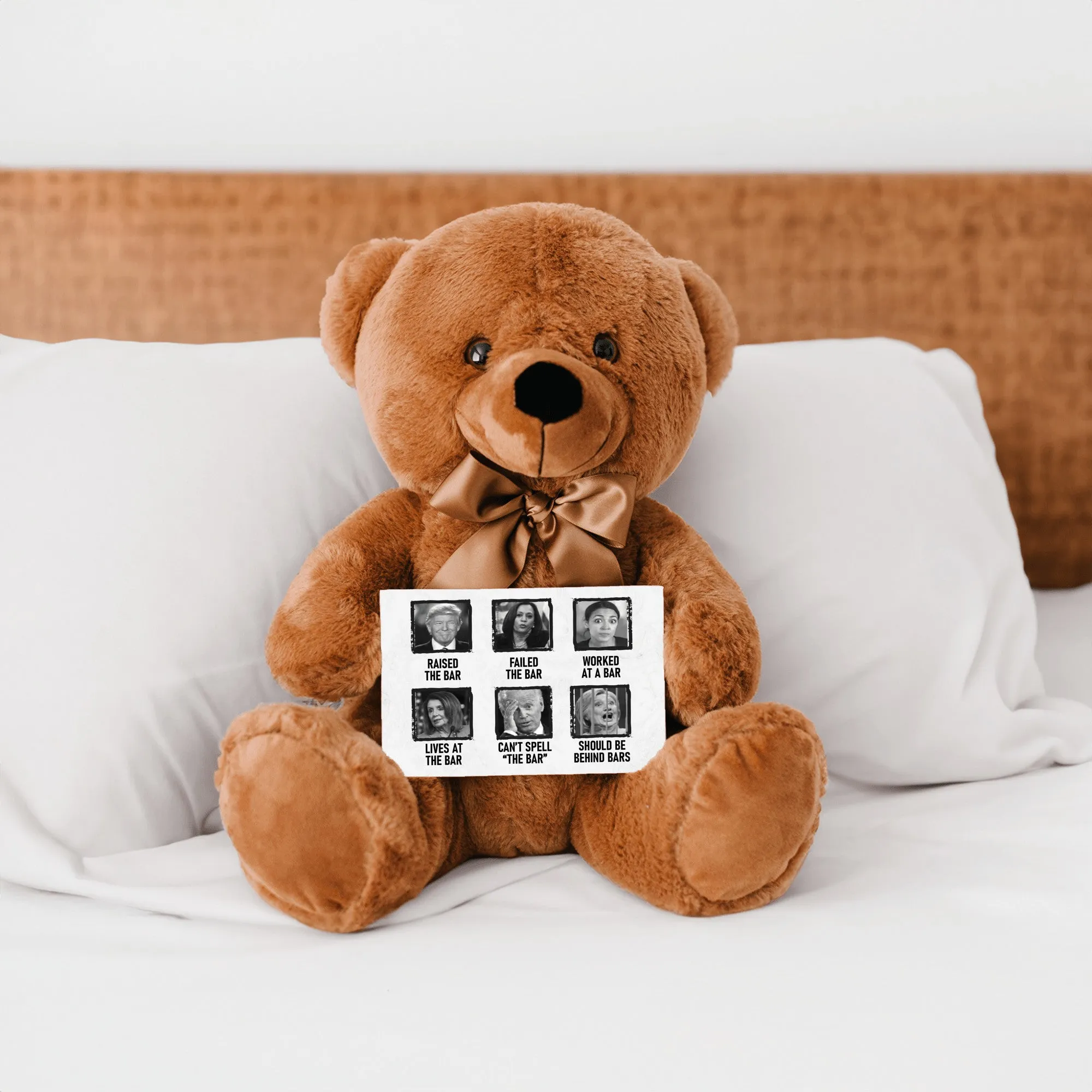 Raised the Bar Teddy Bear with Message Card, PRICE INCLUDES FREE SHIPPING