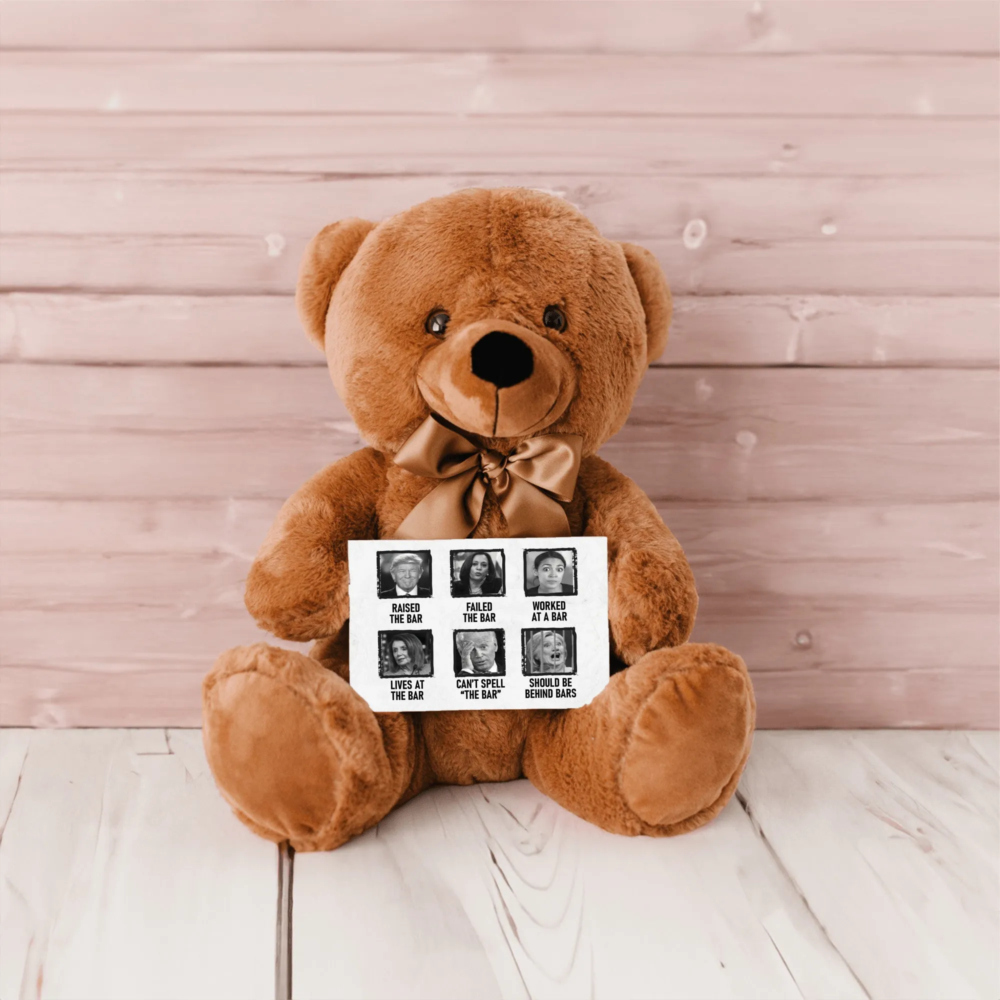 Raised the Bar Teddy Bear with Message Card, PRICE INCLUDES FREE SHIPPING