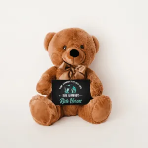 Real Grand Kids Ride Horses Teddy Bear with Message Card - PRICE INCLUDES FREE SHIPPING