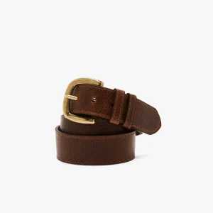 R.M.Williams - Risden Belt -  Antique Brass Hardware - Tan