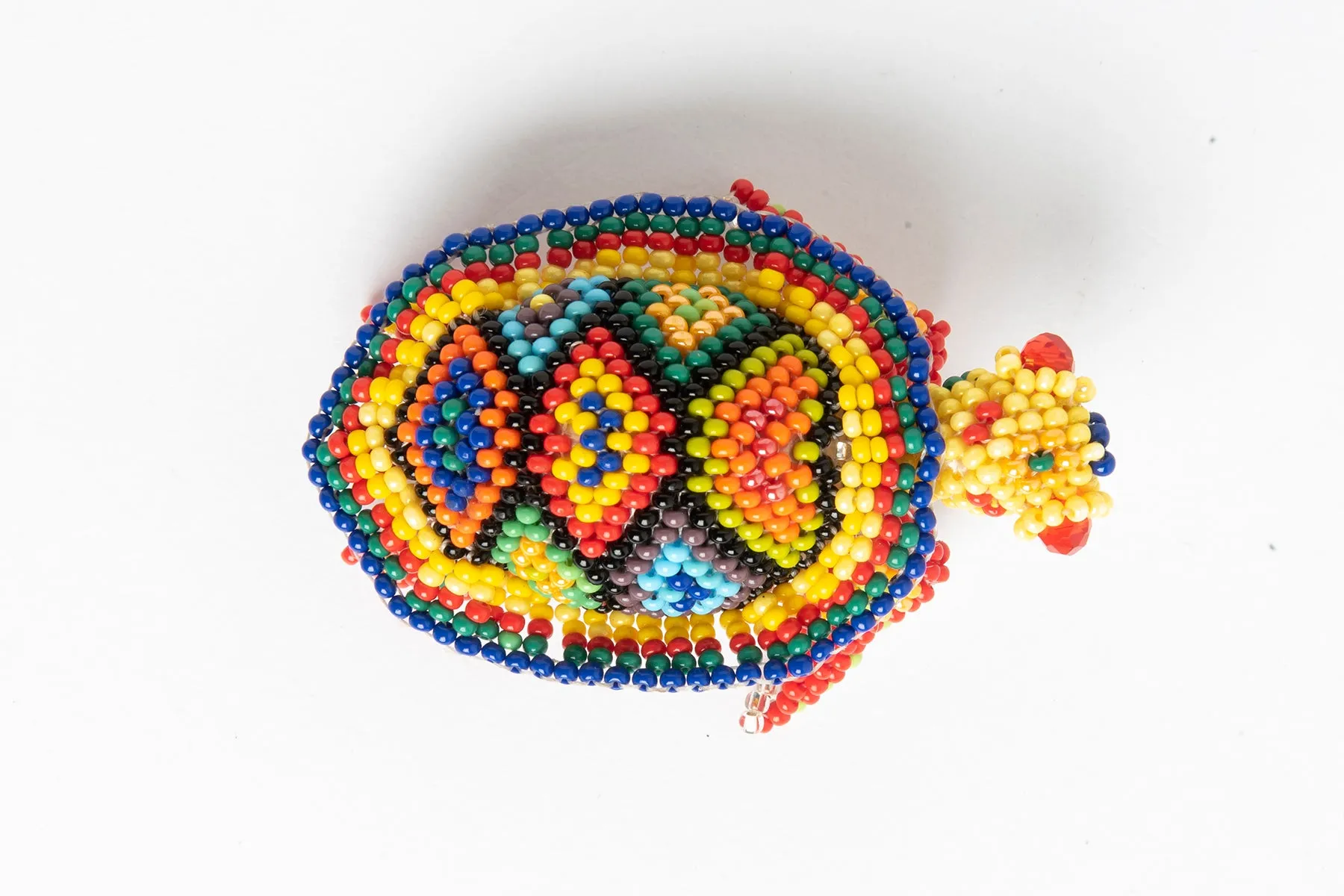 Sea Turtle; extra small; luster rainbow colors with yellow