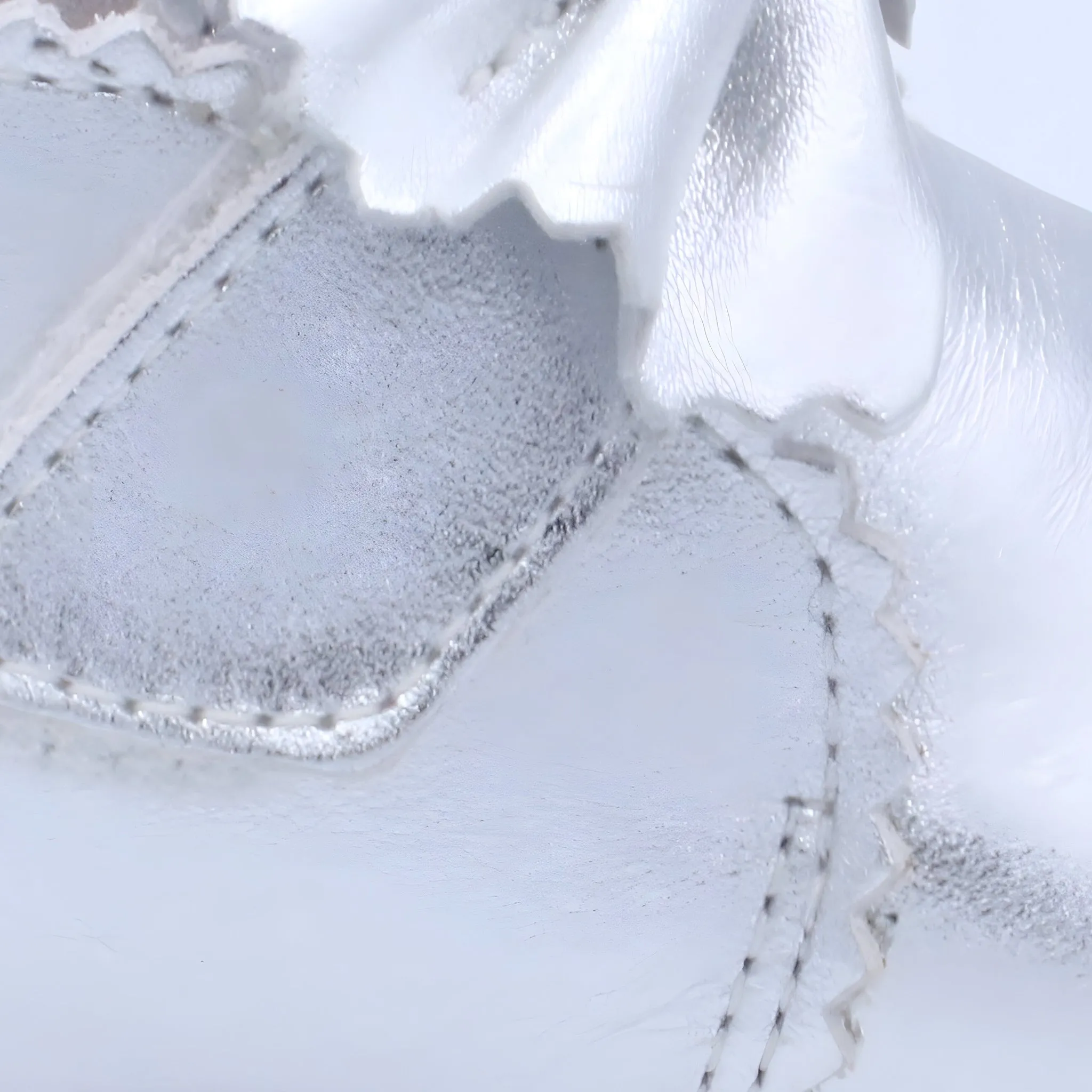 'Sharon' Girls Silver Velcro Boots