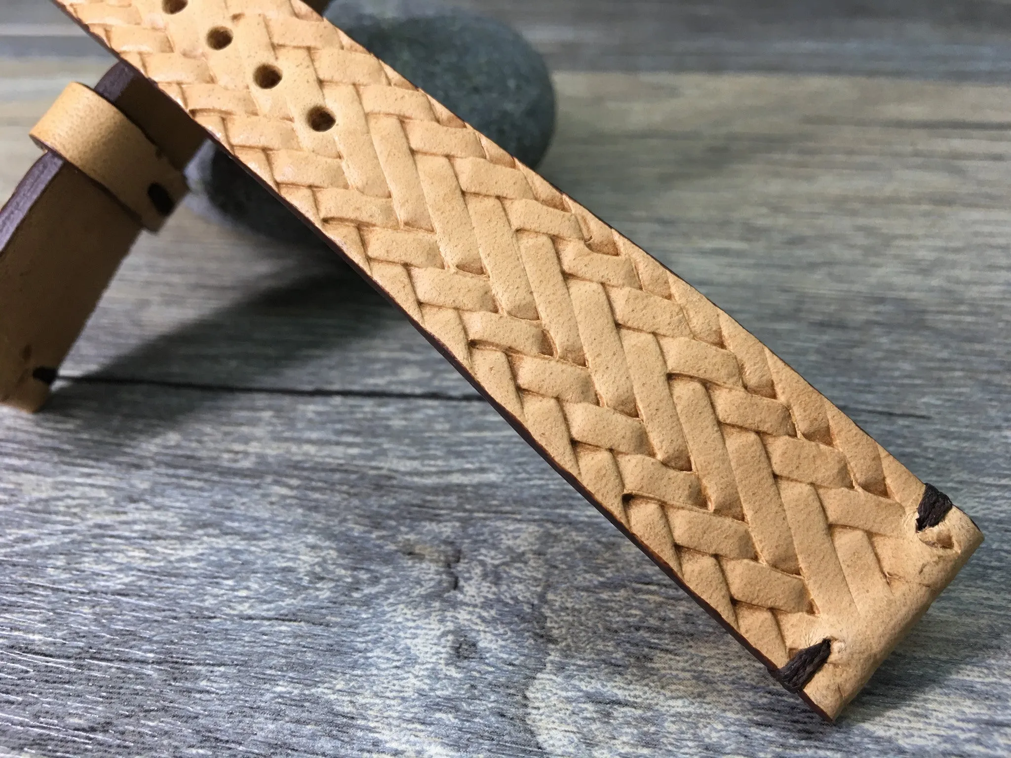Special craving art Genuine Leather Strap 20mm, wristwatch band, Leather Watch Band 19mm 18mm, Christmas Gift Ideas for husband