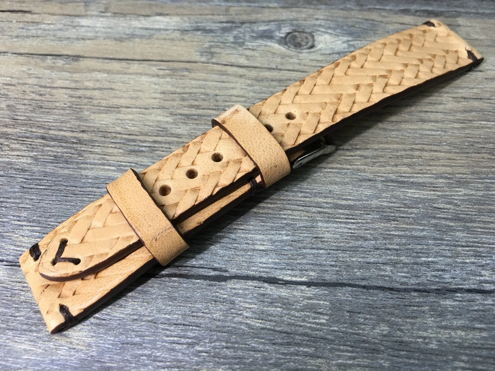 Special craving art Genuine Leather Strap 20mm, wristwatch band, Leather Watch Band 19mm 18mm, Christmas Gift Ideas for husband