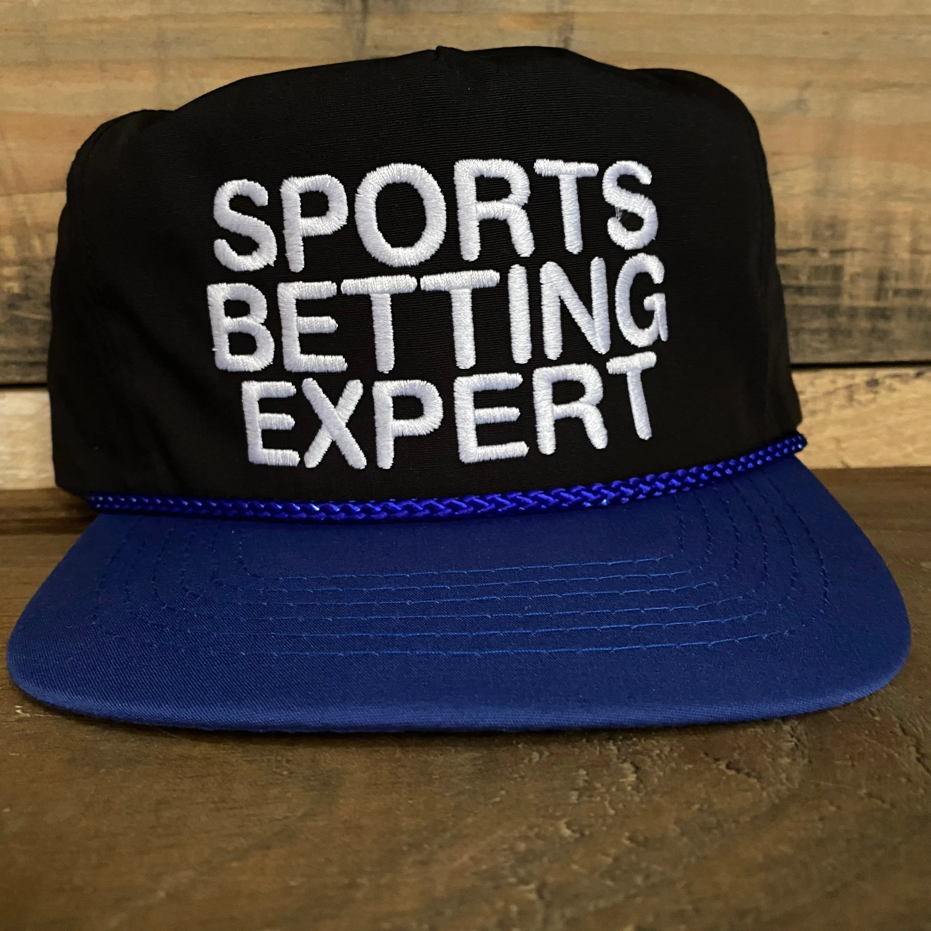 Sports Betting Experts Vintage Zipback Hat cap Custom Embroidery