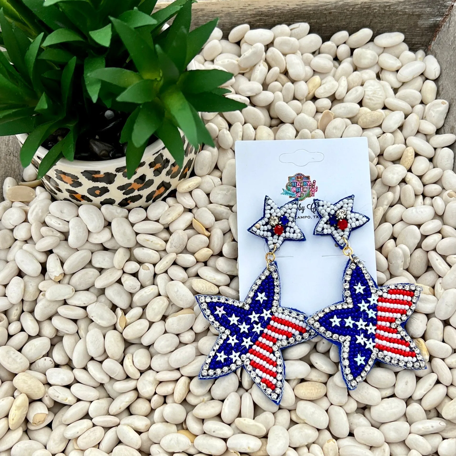 Star Beaded Earrings