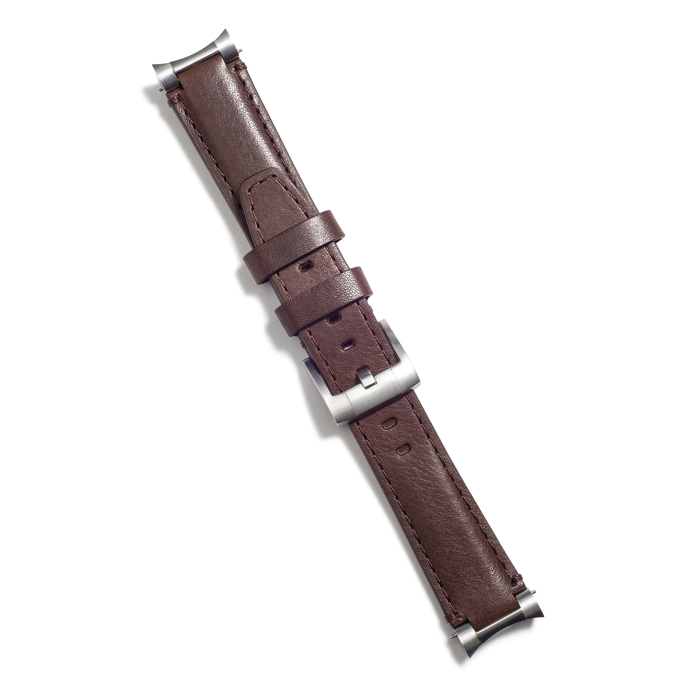 Steel End Link Leather Strap for Rolex Explorer II with Tang Buckle