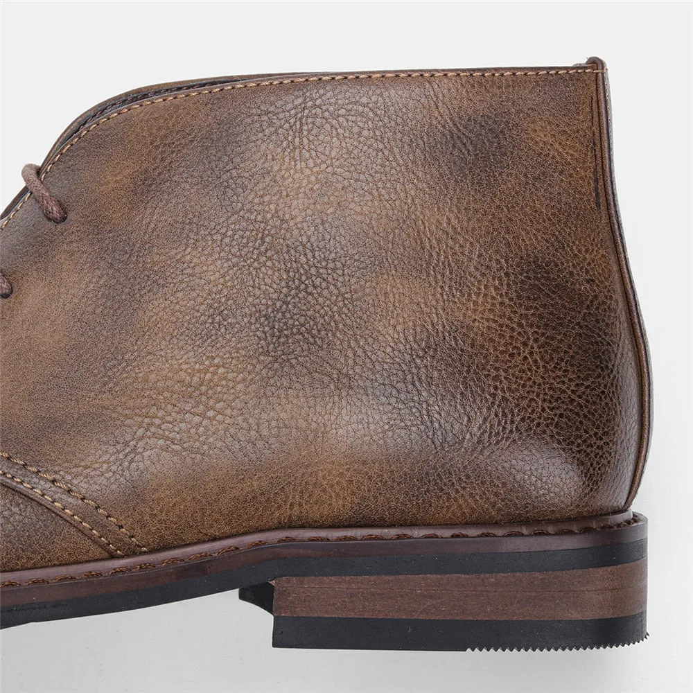 Suede Leather Ankle Boots