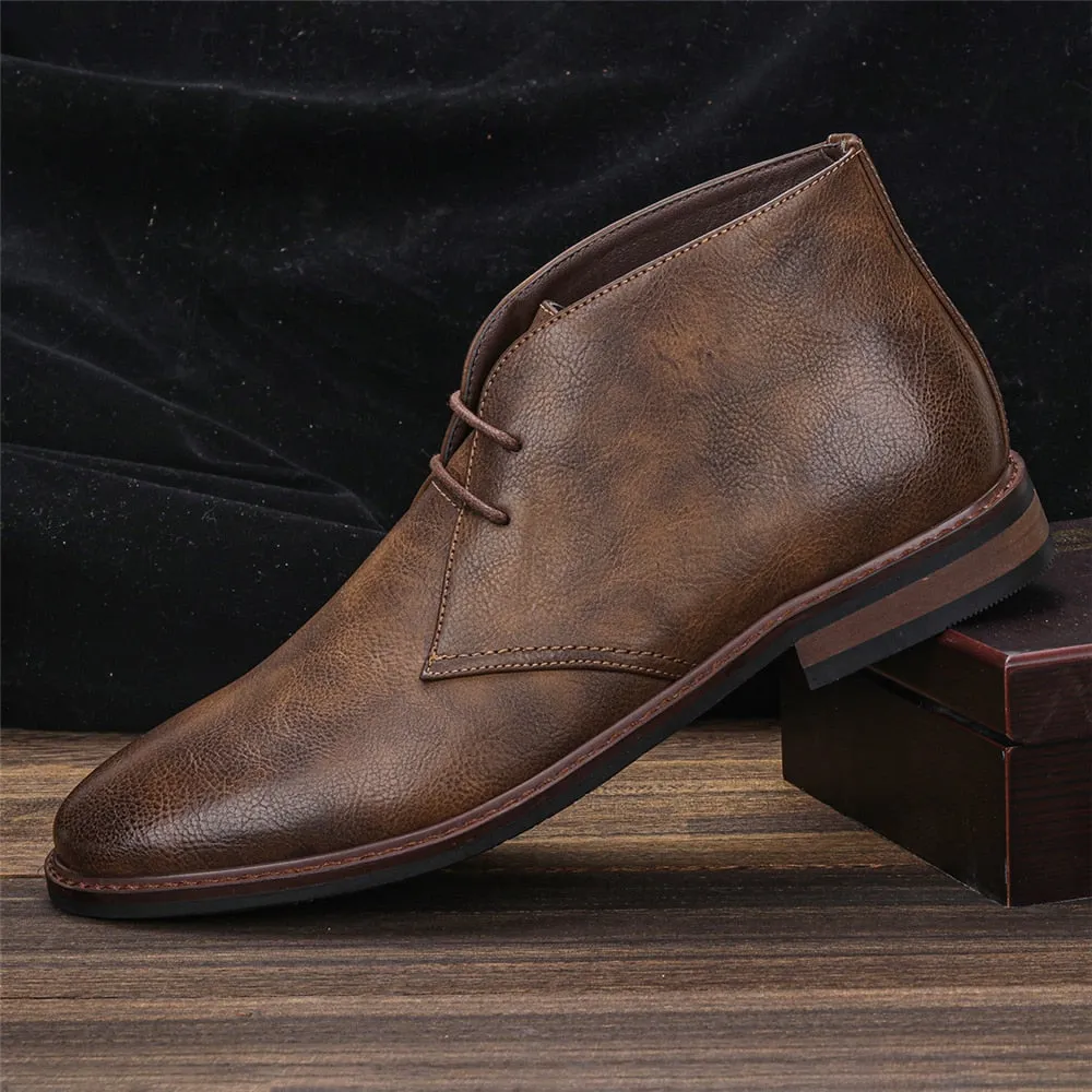 Suede Leather Ankle Boots