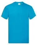 T-Shirt Azure Blue with Easy Clean Printed Logo