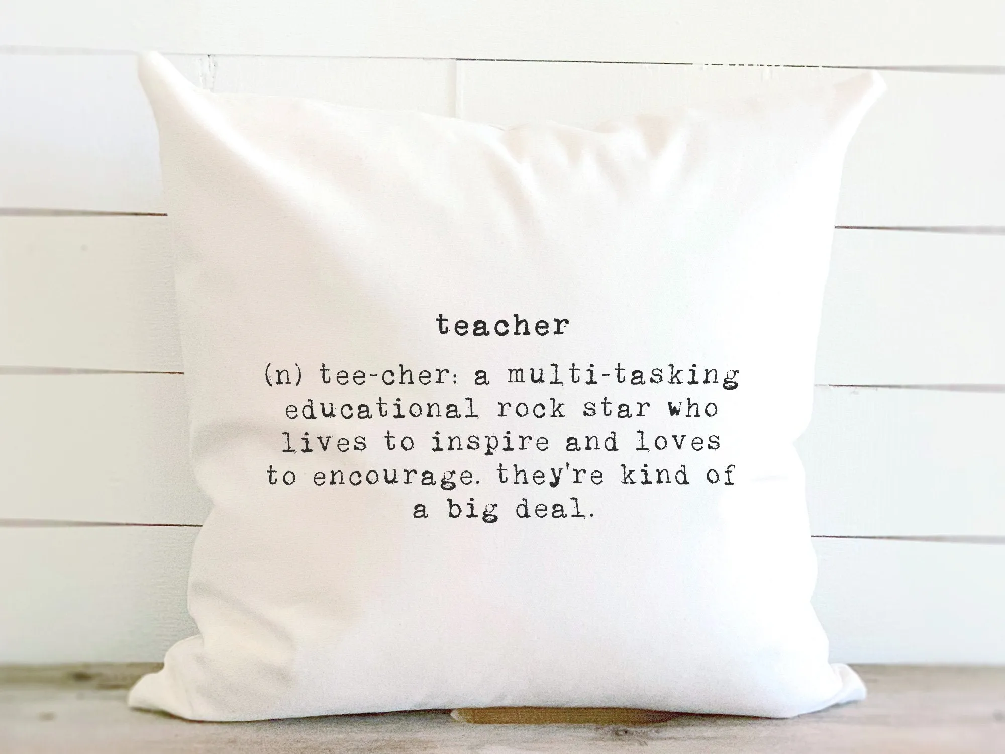 Teacher Definition - Square Canvas Pillow