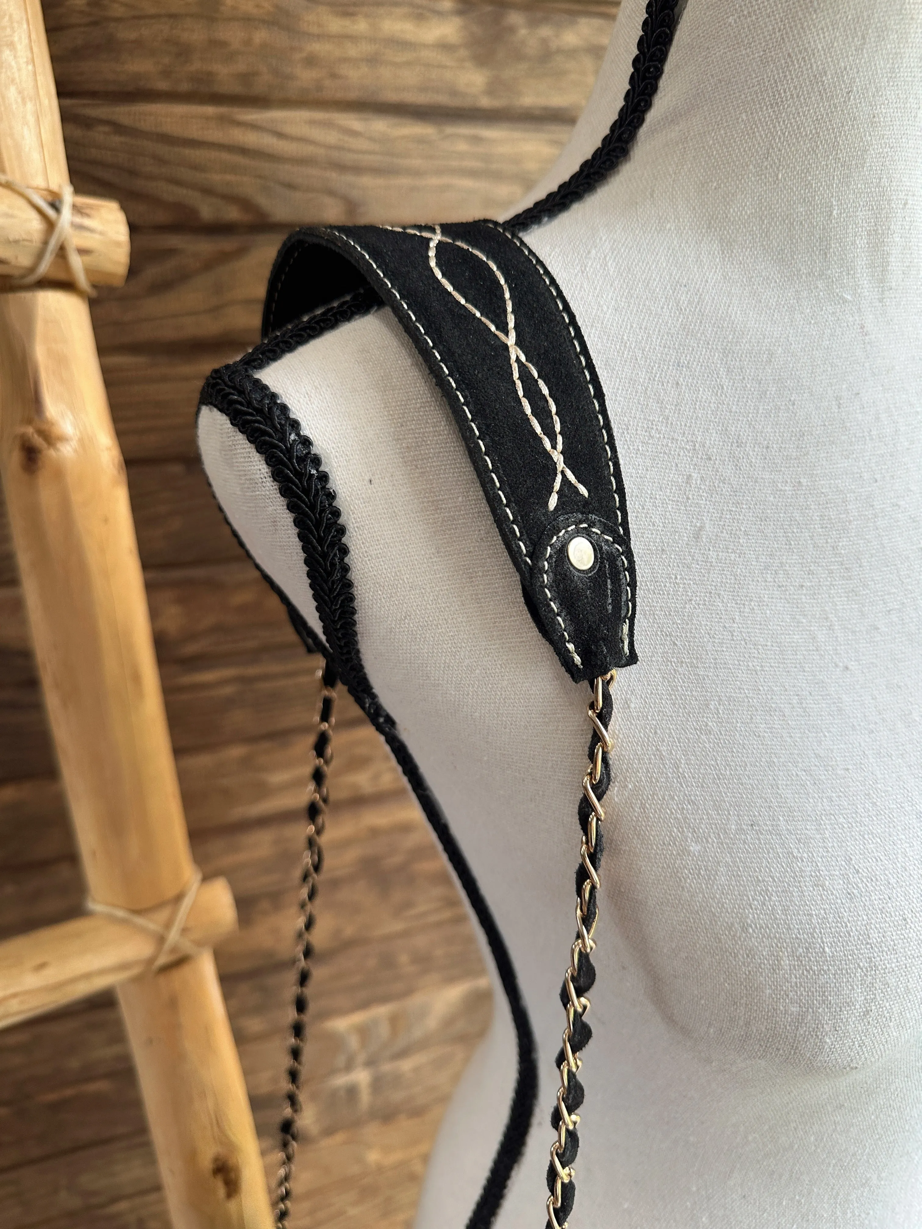 The Boot Stitch Purse - Black