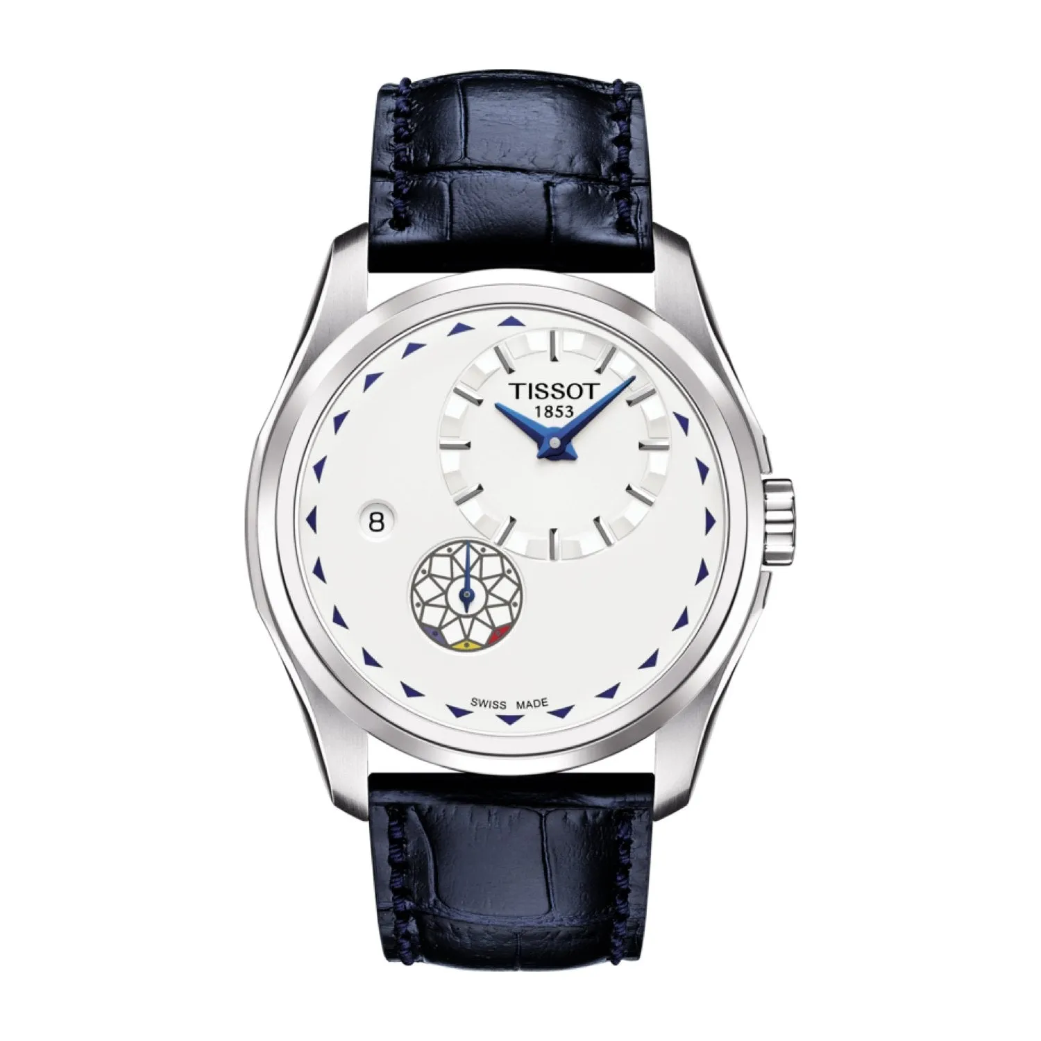 Tissot 22mm Chrono XL Blue Leather Strap
