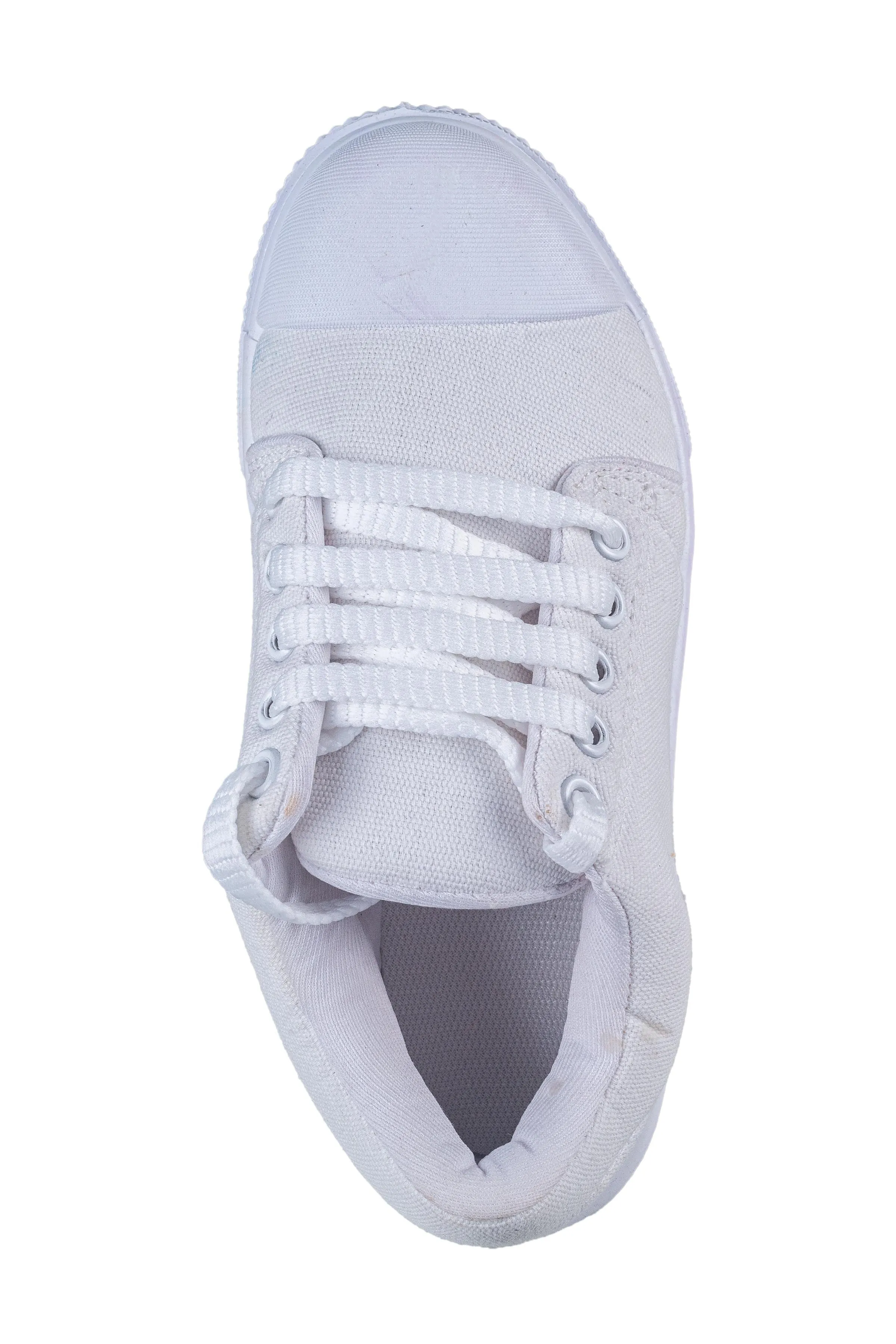Titas Children White Canvas School Shoe (4 Years to 6 Years)(Sd 001)