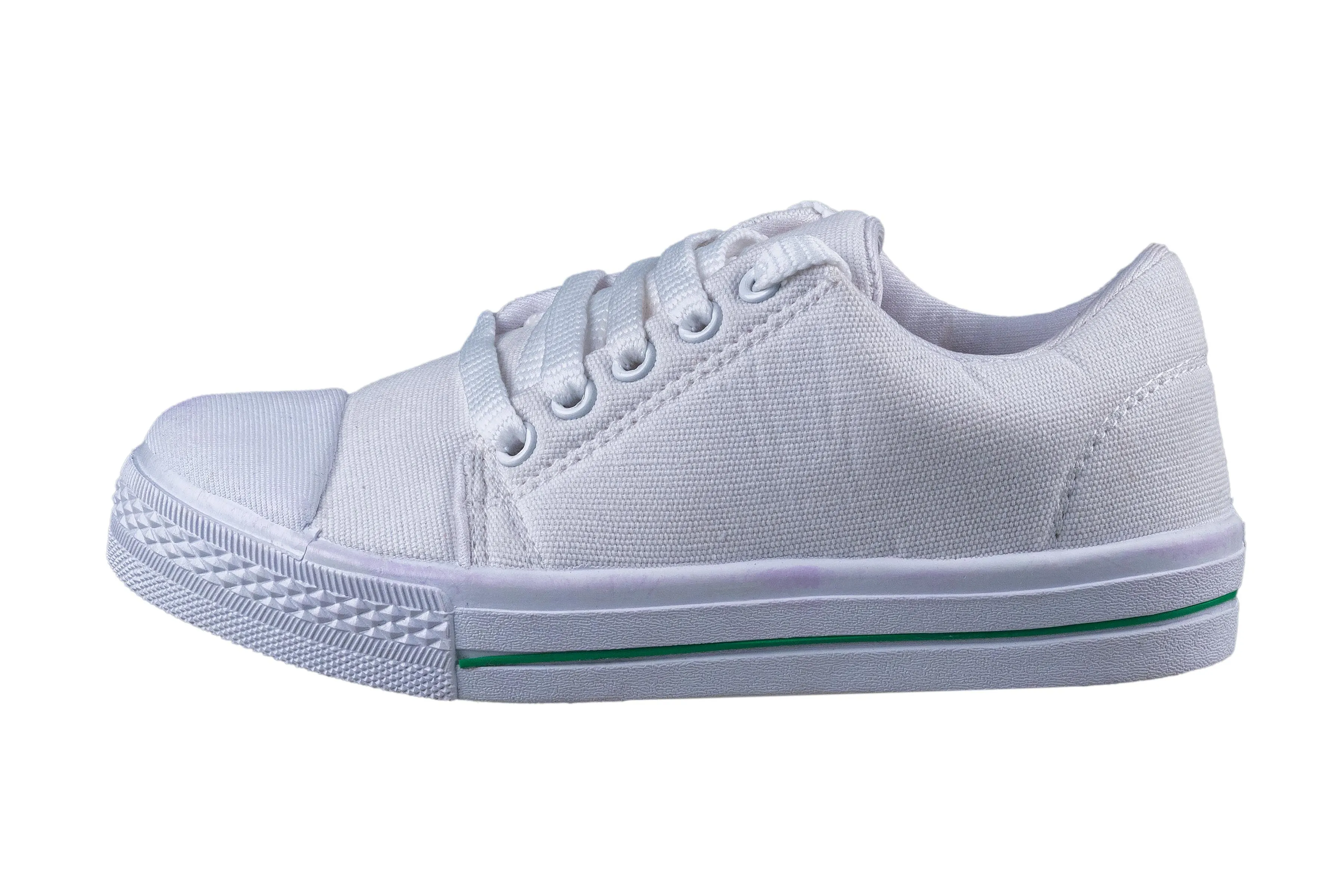 Titas Children White Canvas School Shoe (4 Years to 6 Years)(Sd 001)