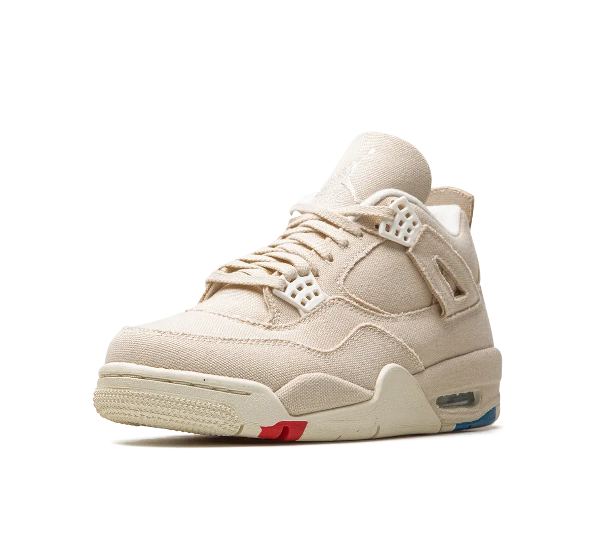 Tênis Nike Air Jordan 4 'Sail Canvas' Bege