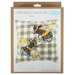 Trimits | Half Stitch Tapestry Kit | Cushion | Bees