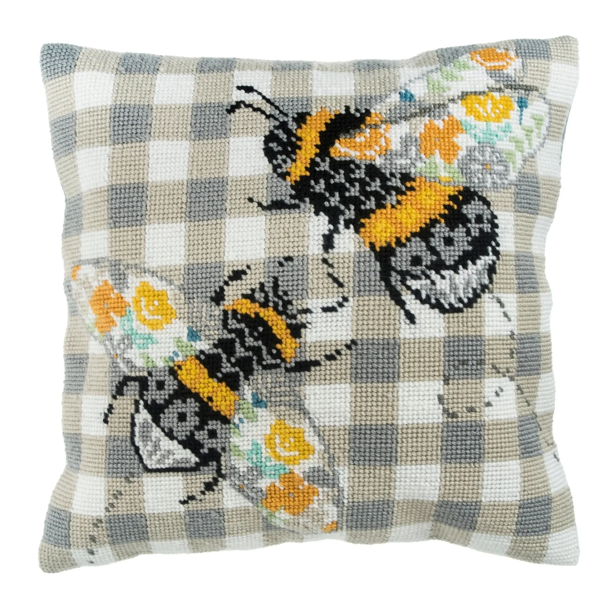 Trimits | Half Stitch Tapestry Kit | Cushion | Bees