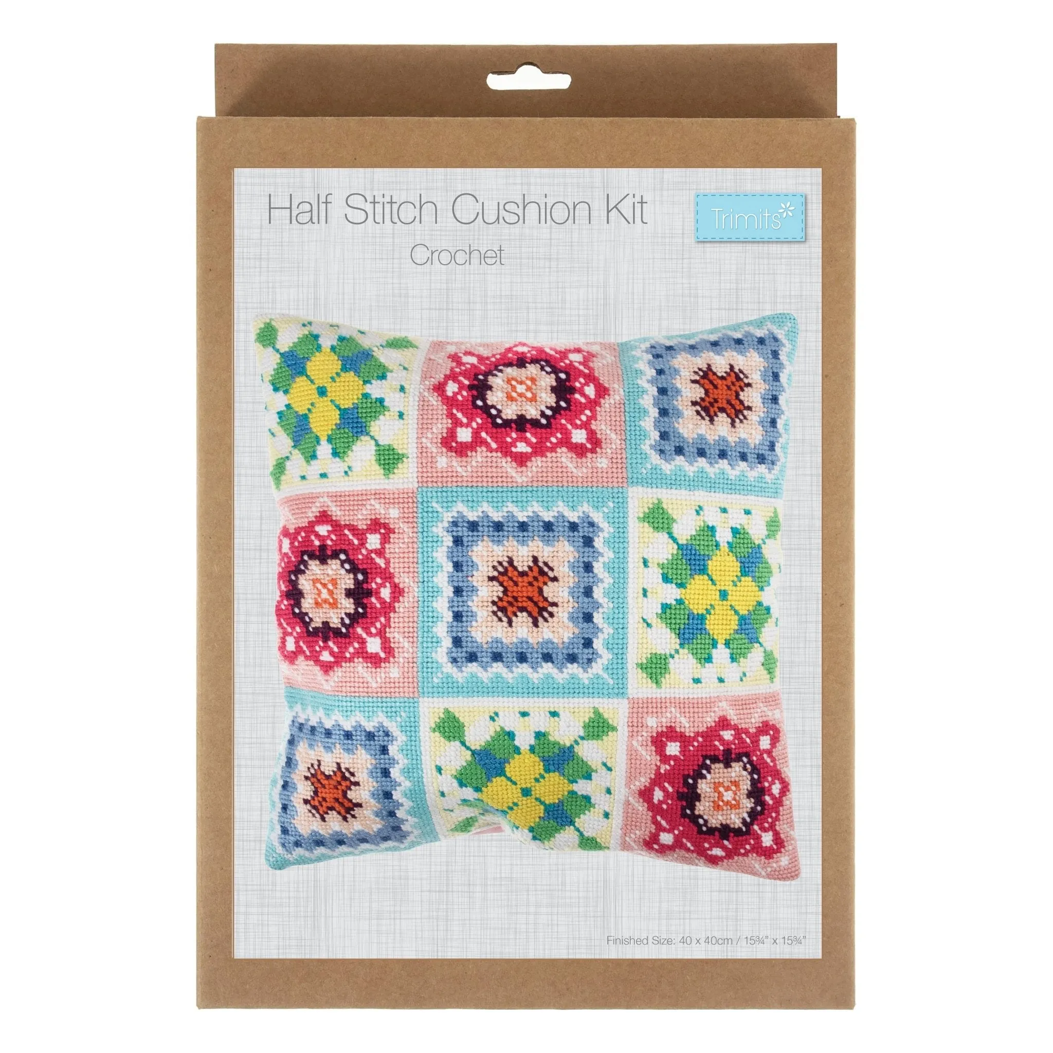 Trimits | Half Stitch Tapestry Kit | Cushion | Crochet
