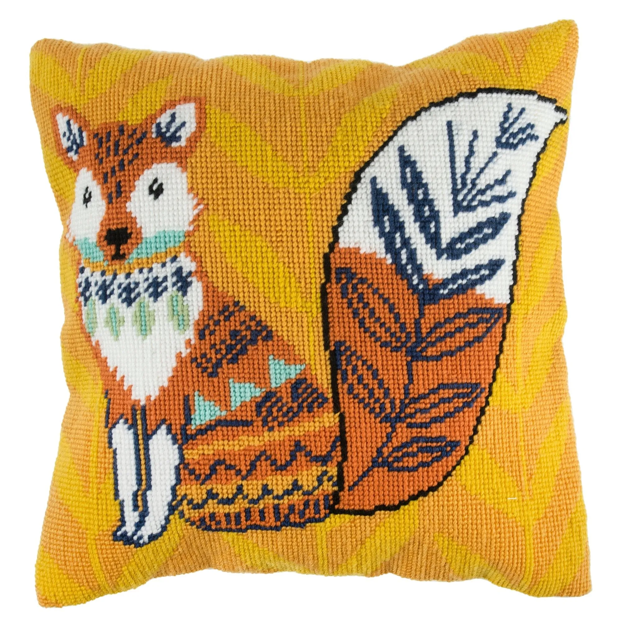 Trimits | Half Stitch Tapestry Kit | Cushion | Fox