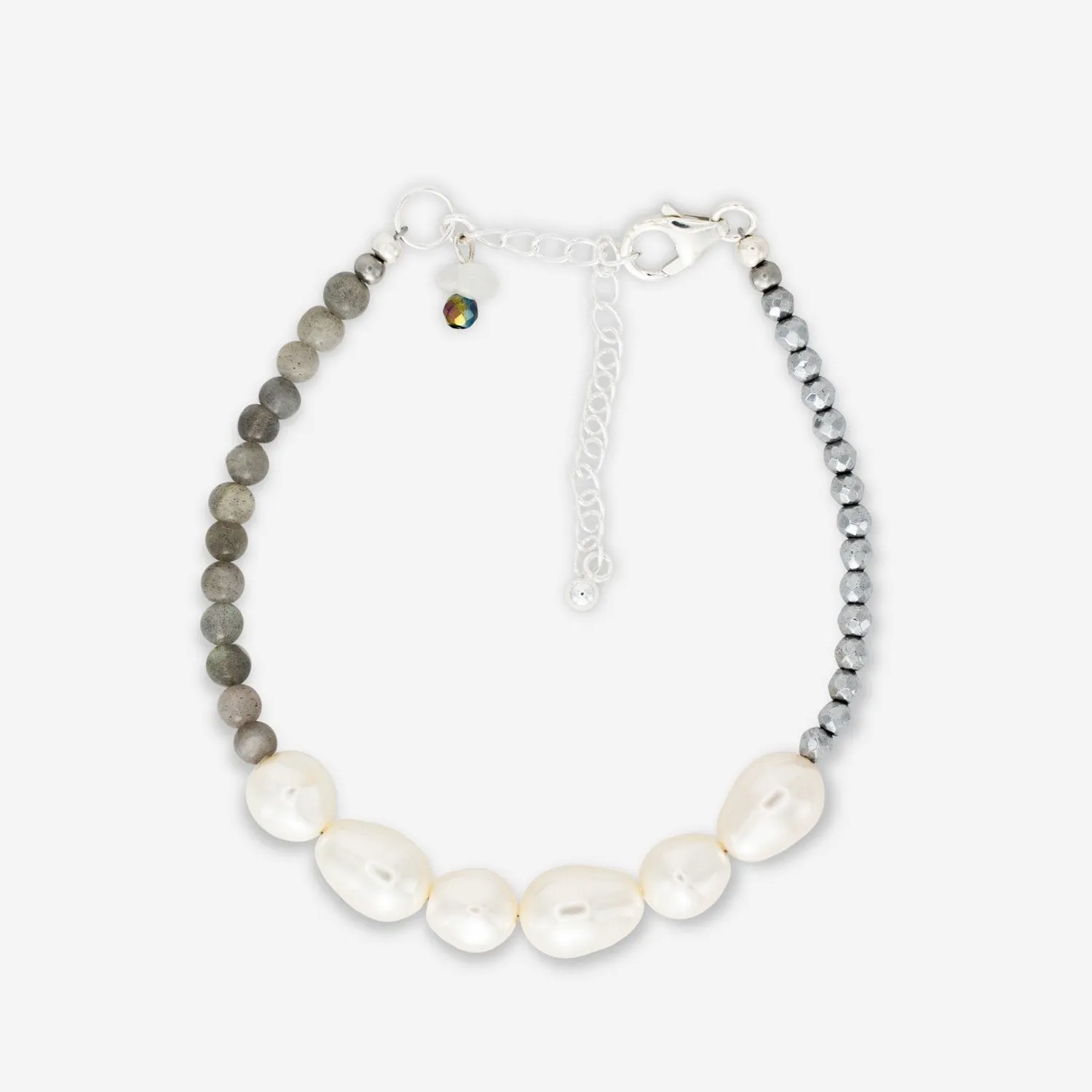 Trinity Gemstone Beaded Bracelet